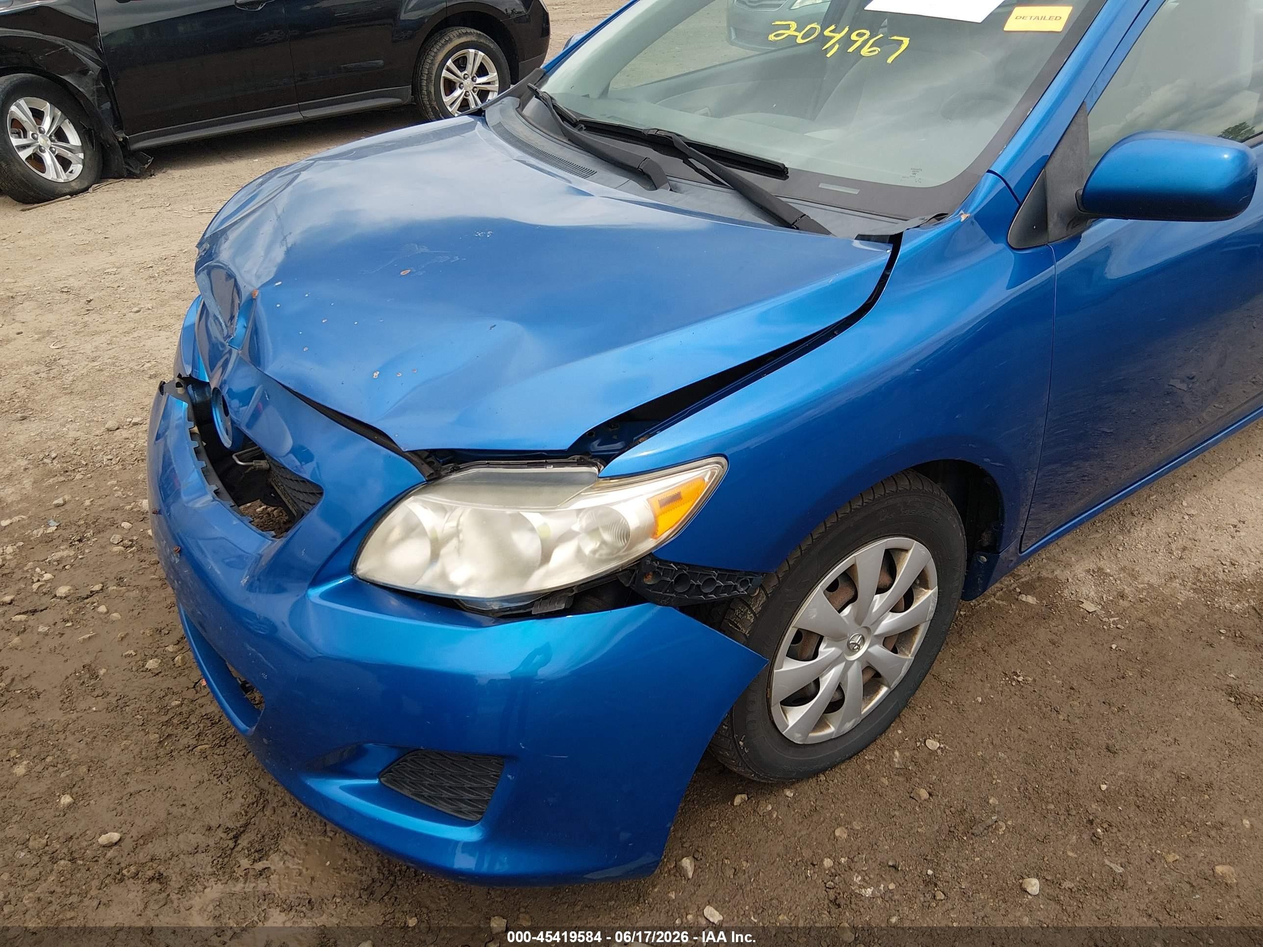 2010 Toyota Corolla Le Blue vin: 2T1BU4EE5AC340941