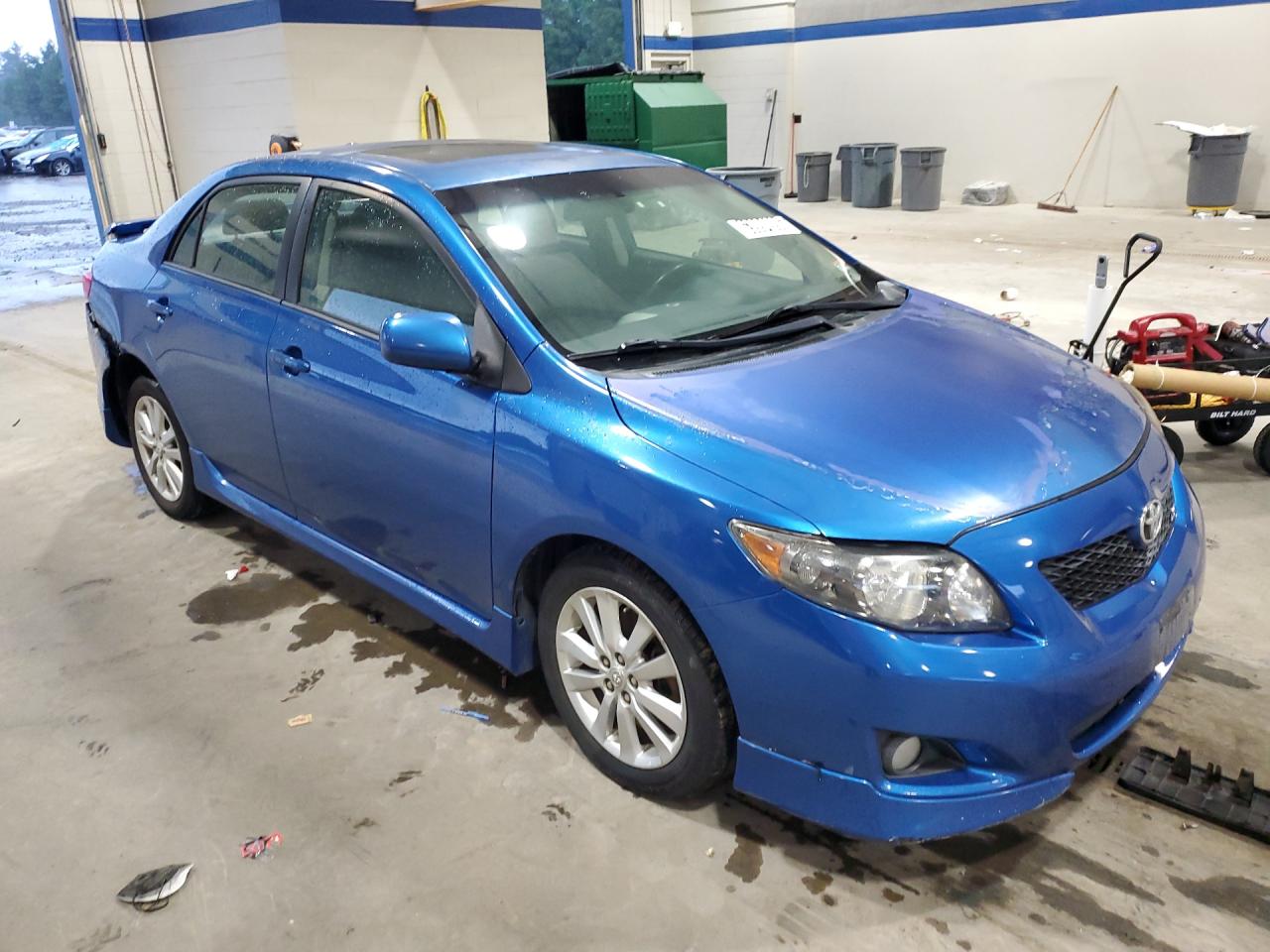 2010 Toyota Corolla S Blue vin: 2T1BU4EE5AC392067 Damage: Hood, Oxidized, > 12 Inches