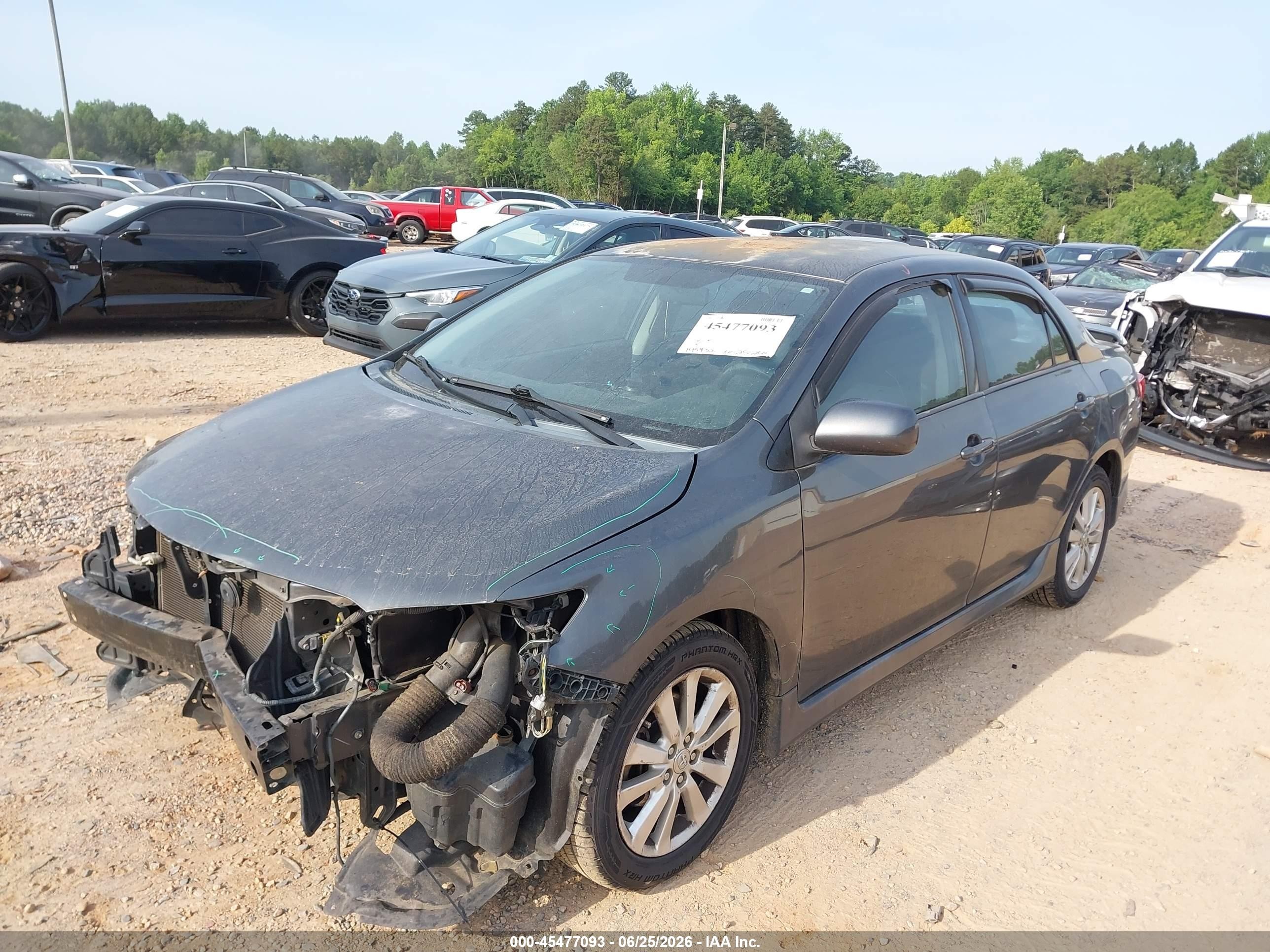 2010 Toyota Corolla S Gray vin: 2T1BU4EE5AC403875