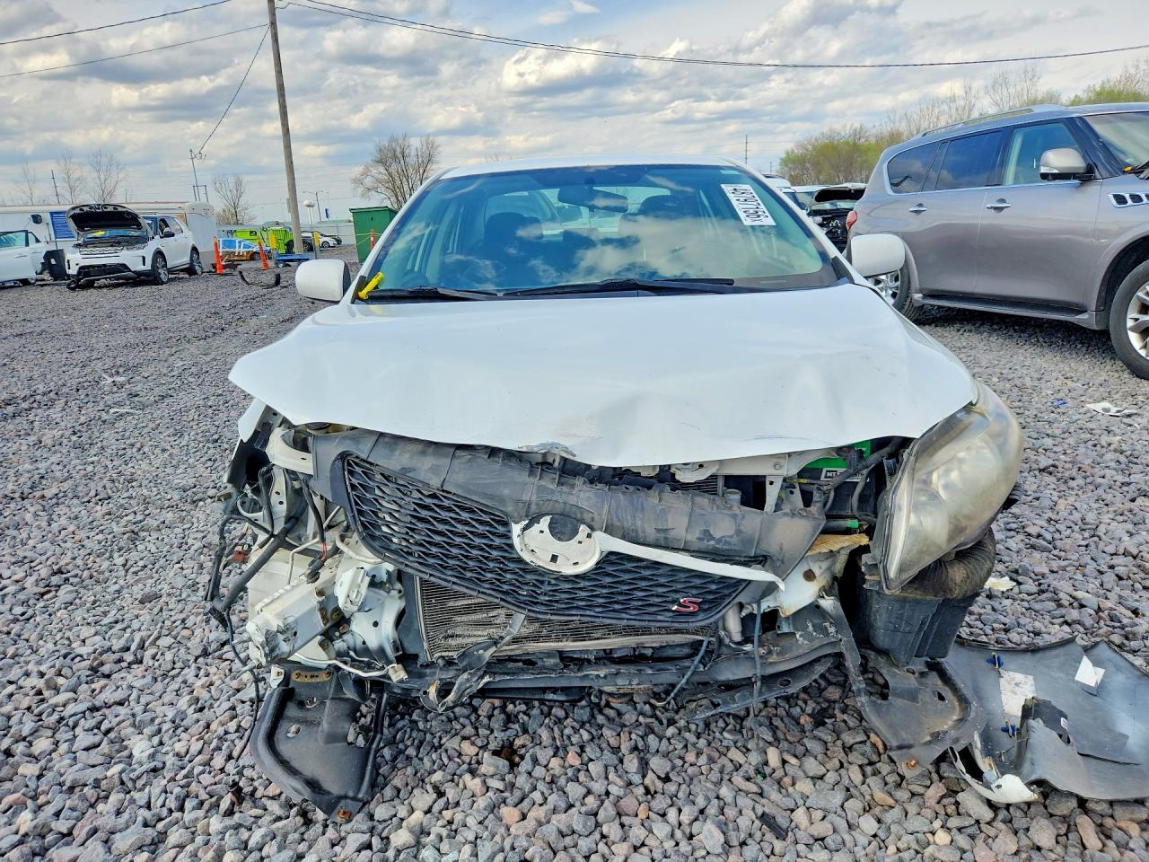 2010 Toyota Corolla S White vin: 2T1BU4EE5AC406050