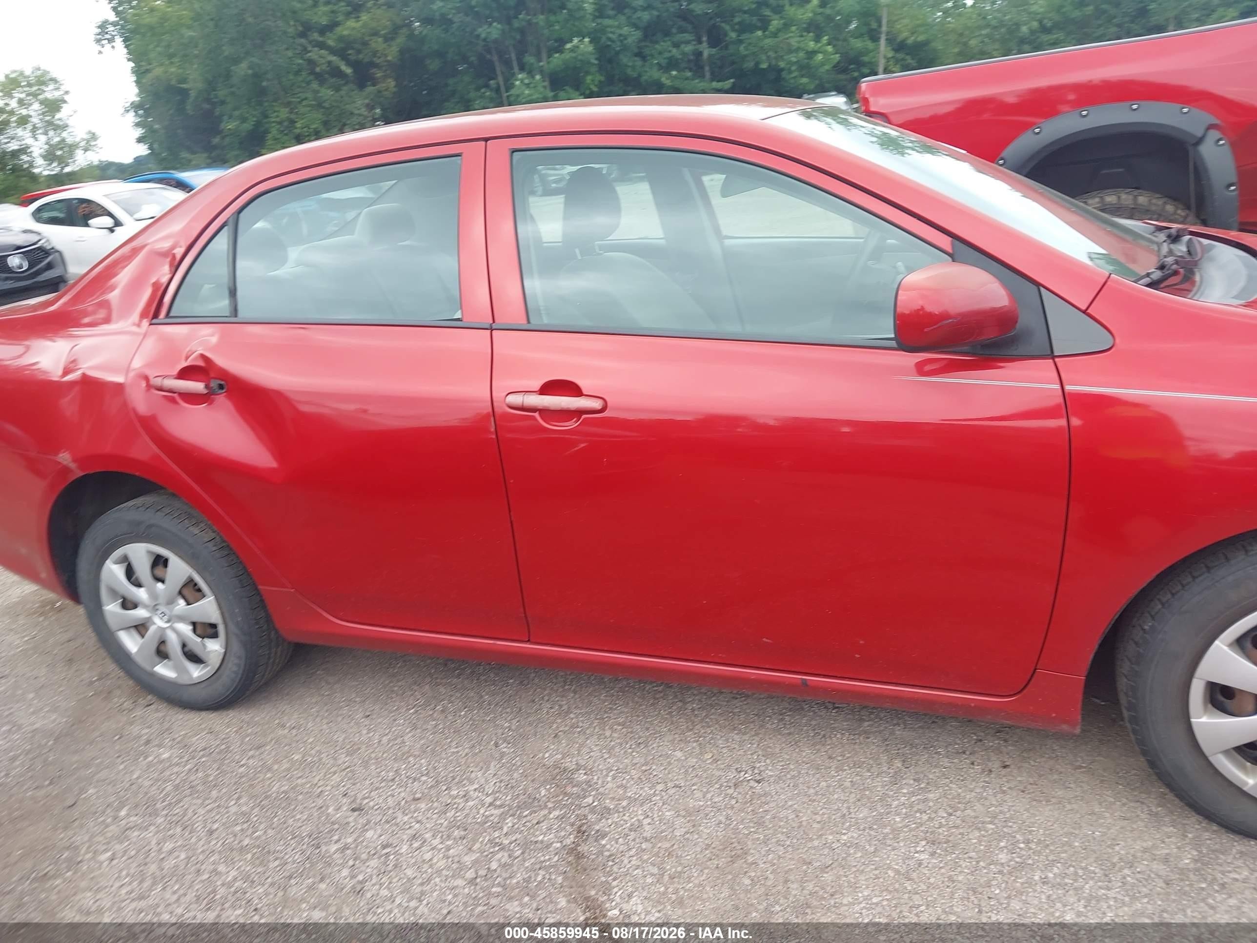 2010 Toyota Corolla Le Red vin: 2T1BU4EE5AC430803