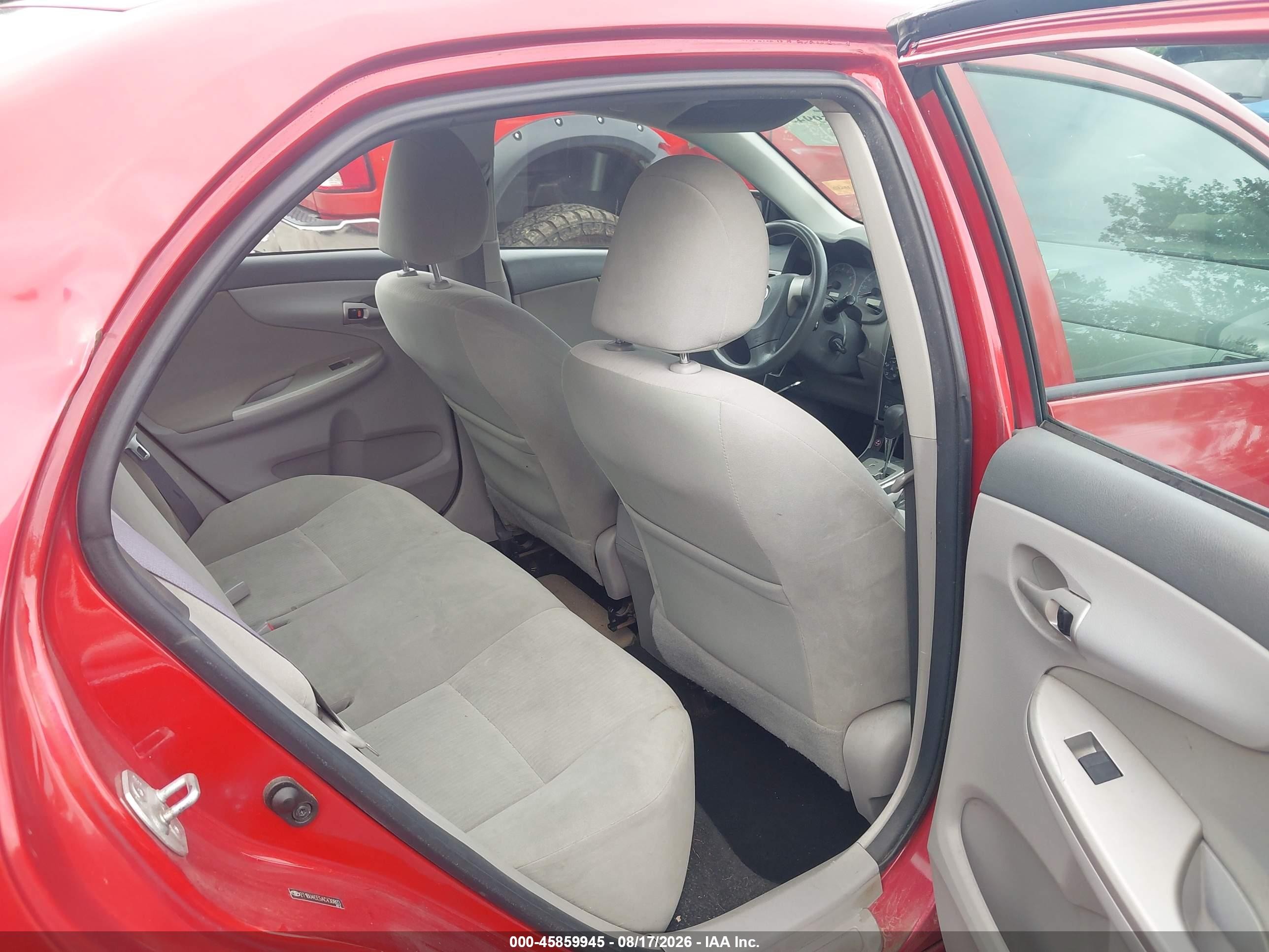 2010 Toyota Corolla Le Red vin: 2T1BU4EE5AC430803