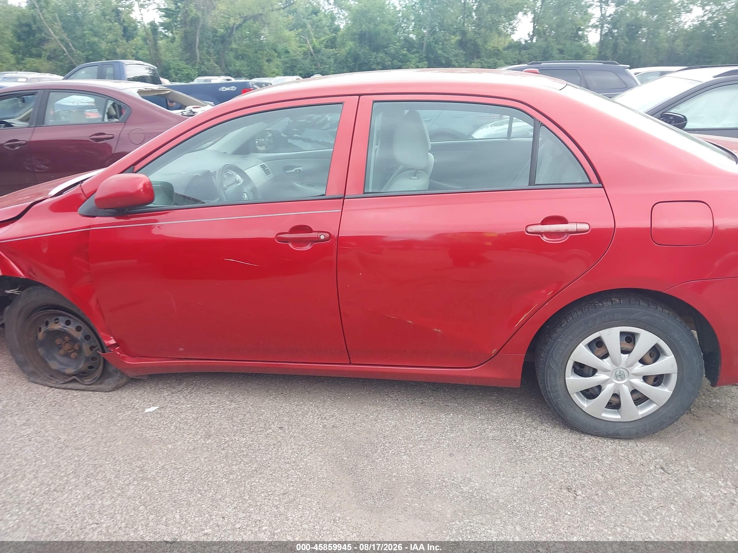 2010 Toyota Corolla Le Red vin: 2T1BU4EE5AC430803