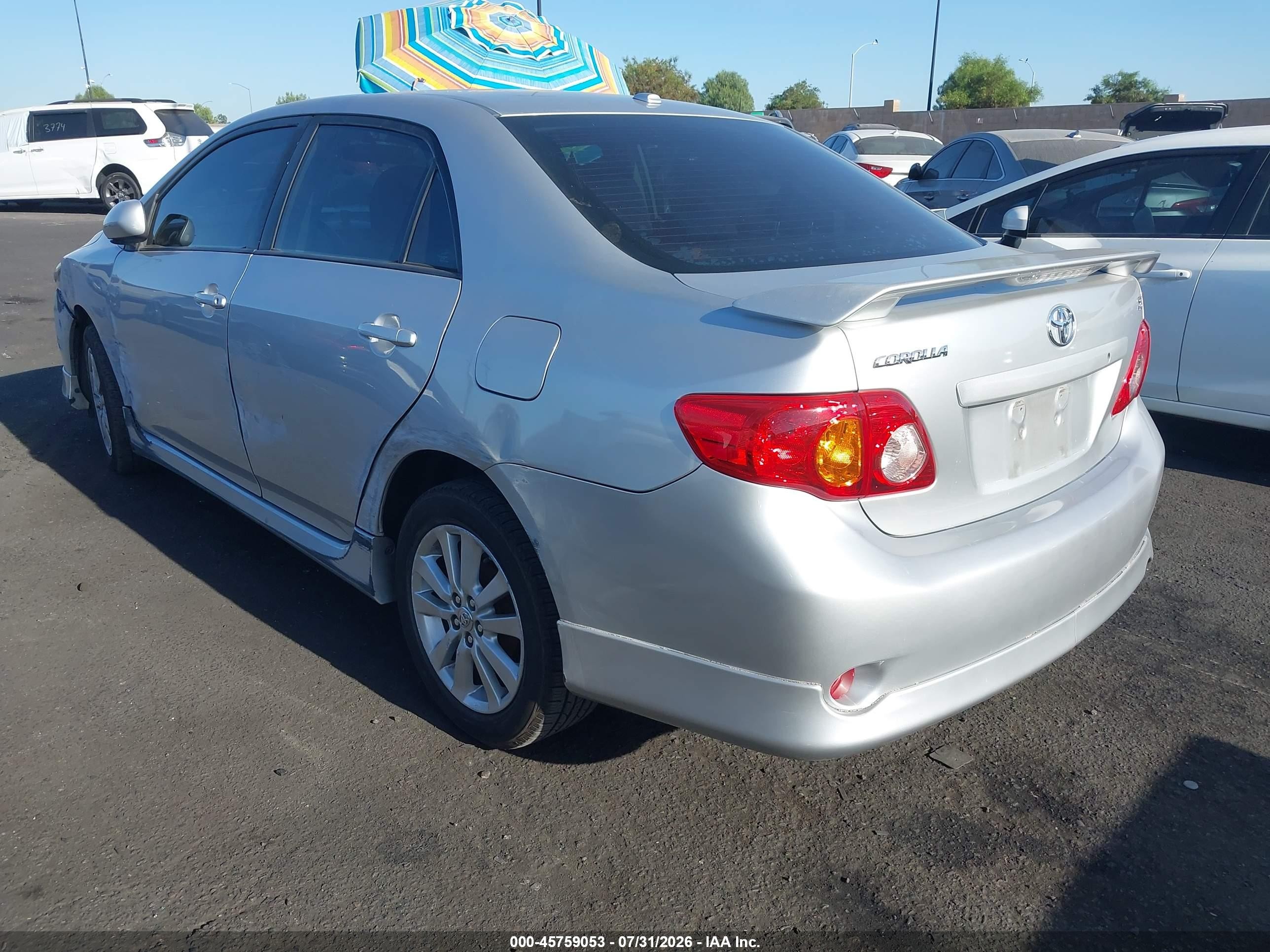 2010 Toyota Corolla S Silver vin: 2T1BU4EE5AC450954
