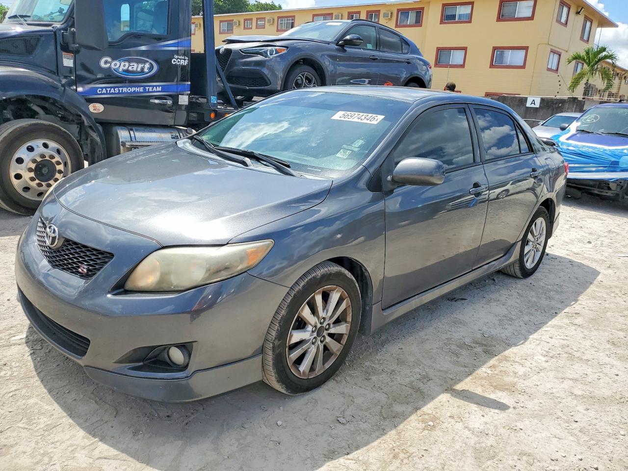 2010 Toyota Corolla S Gray vin: 2T1BU4EE5AC455264