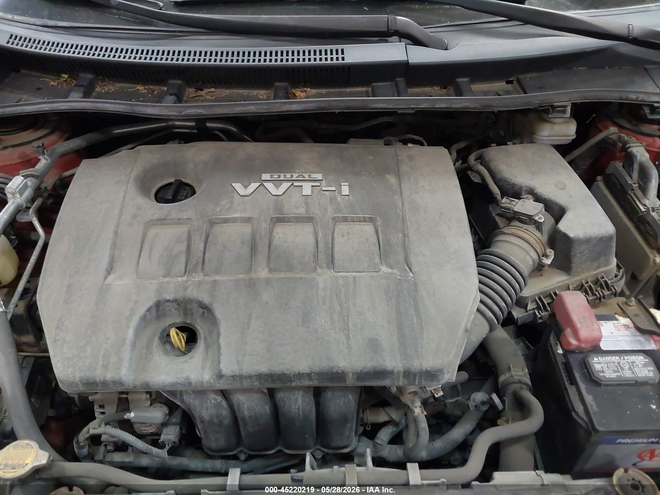 2010 Toyota Corolla S Бордовый vin: 2T1BU4EE5AC464823