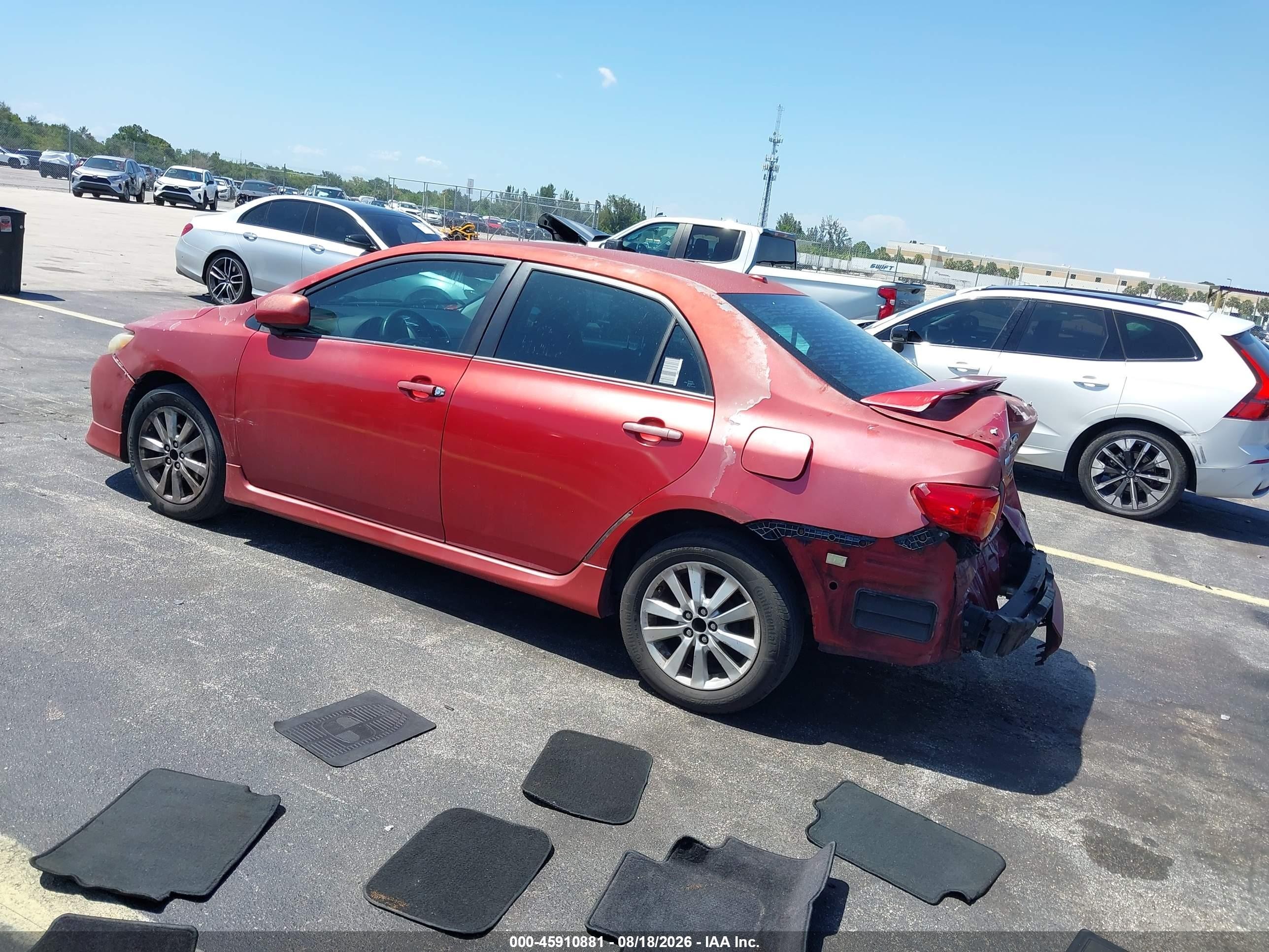 2010 Toyota Corolla S Red vin: 2T1BU4EE5AC472873