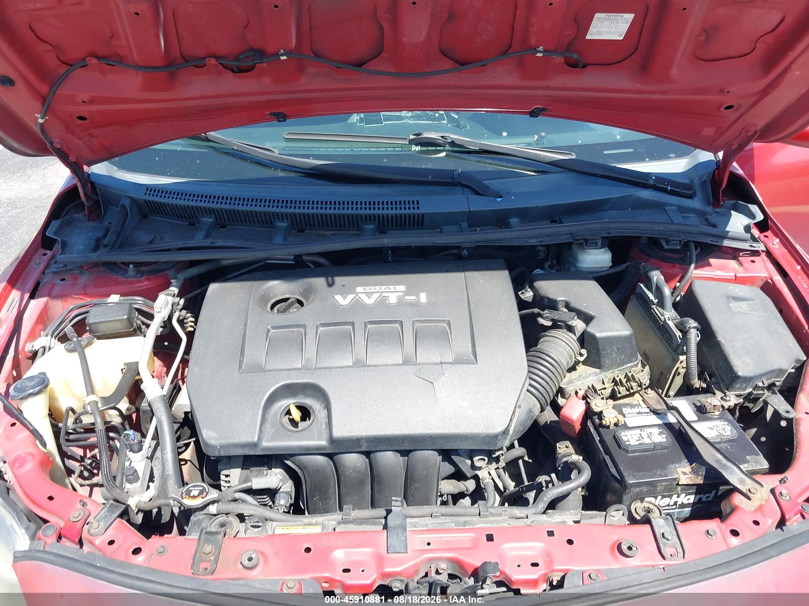 2010 Toyota Corolla S Red vin: 2T1BU4EE5AC472873
