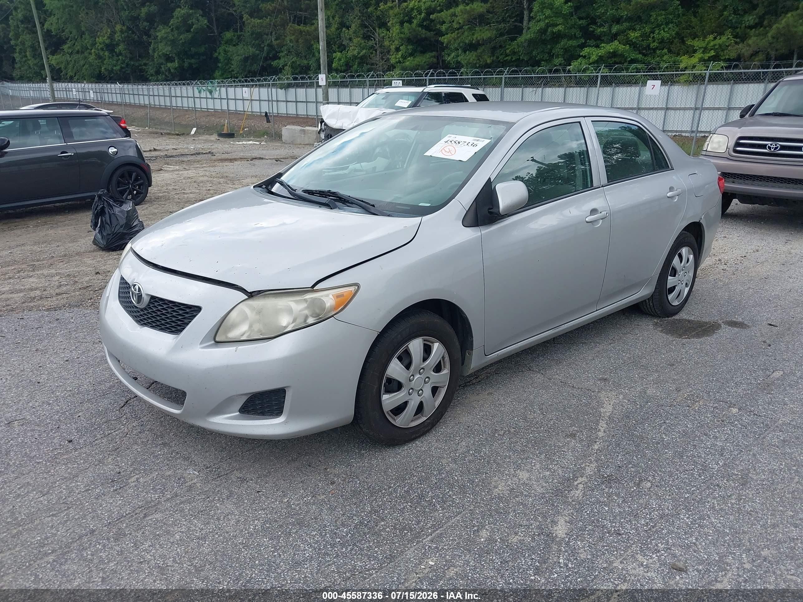 2010 Toyota Corolla Le Silver vin: 2T1BU4EE5AC474980