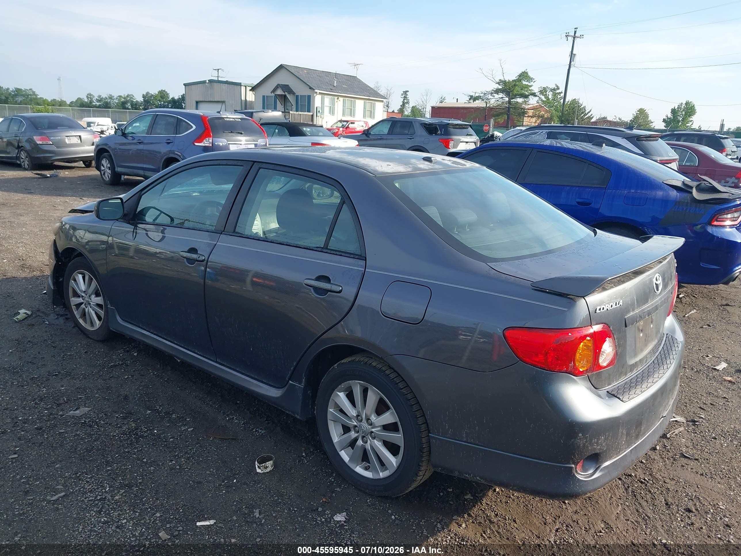 2010 Toyota Corolla S Gray vin: 2T1BU4EE5AC481945