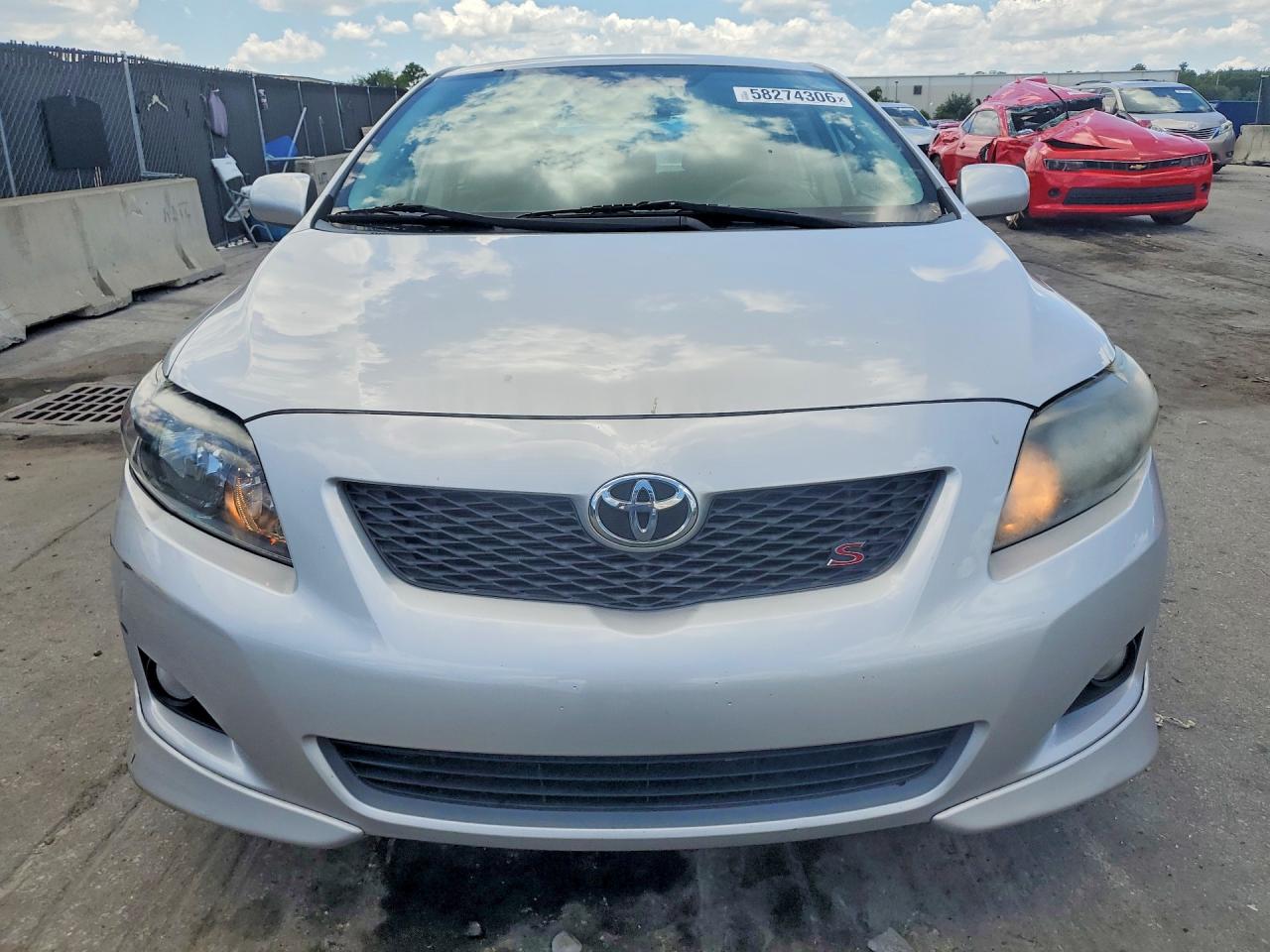2010 Toyota Corolla S Silver vin: 2T1BU4EE5AC496090