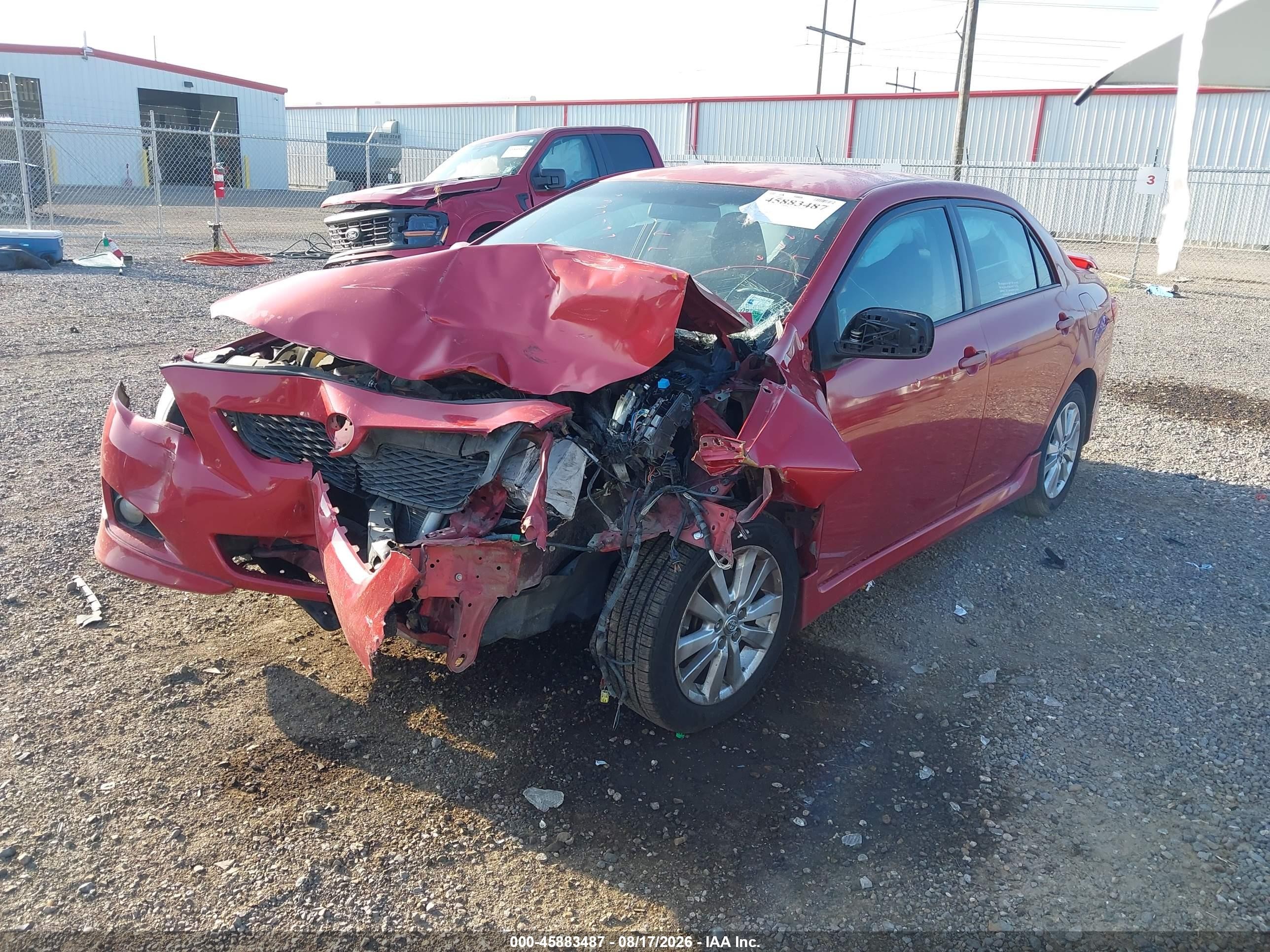 2010 Toyota Corolla S Red vin: 2T1BU4EE5AC503362