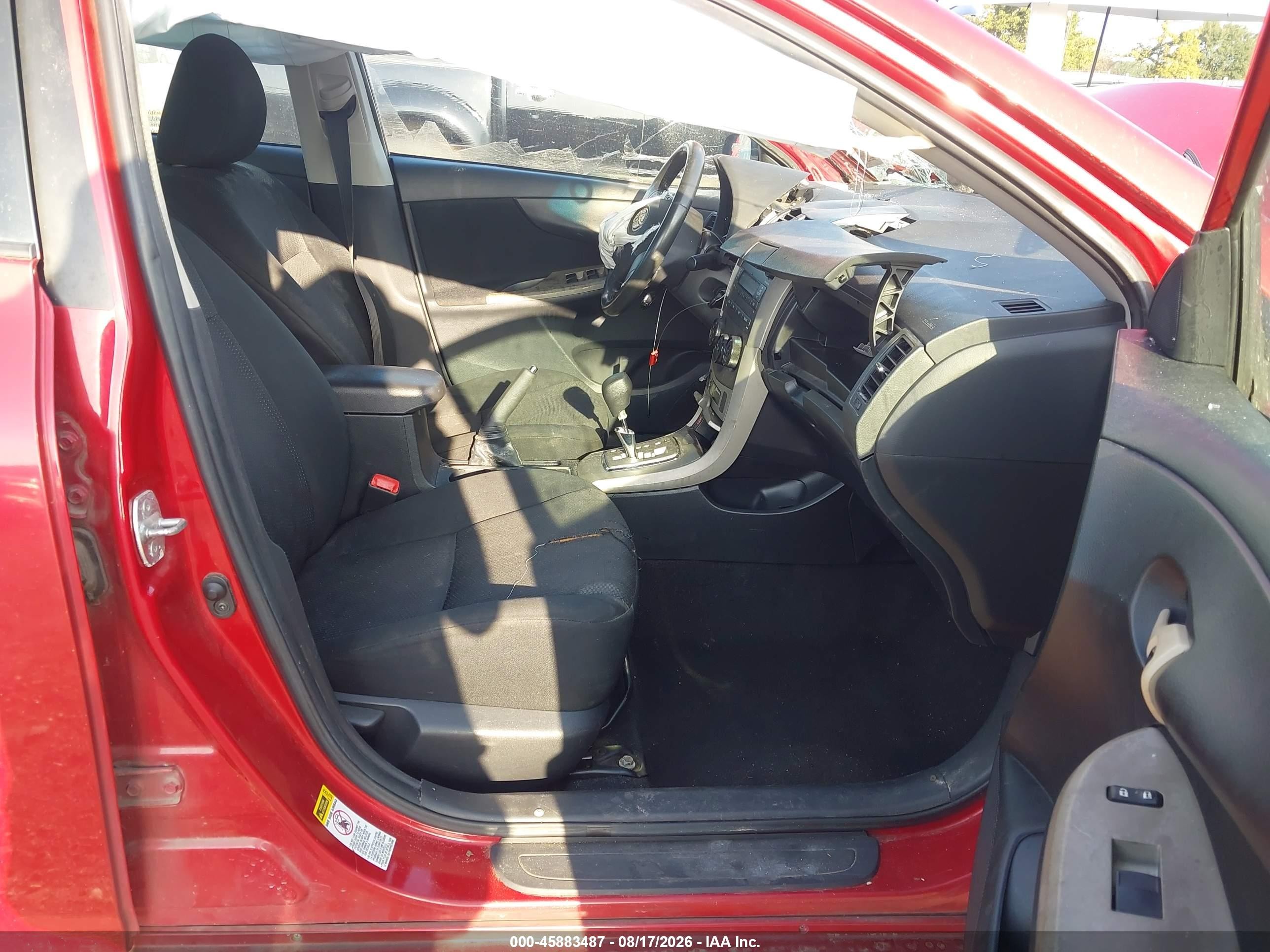 2010 Toyota Corolla S Red vin: 2T1BU4EE5AC503362