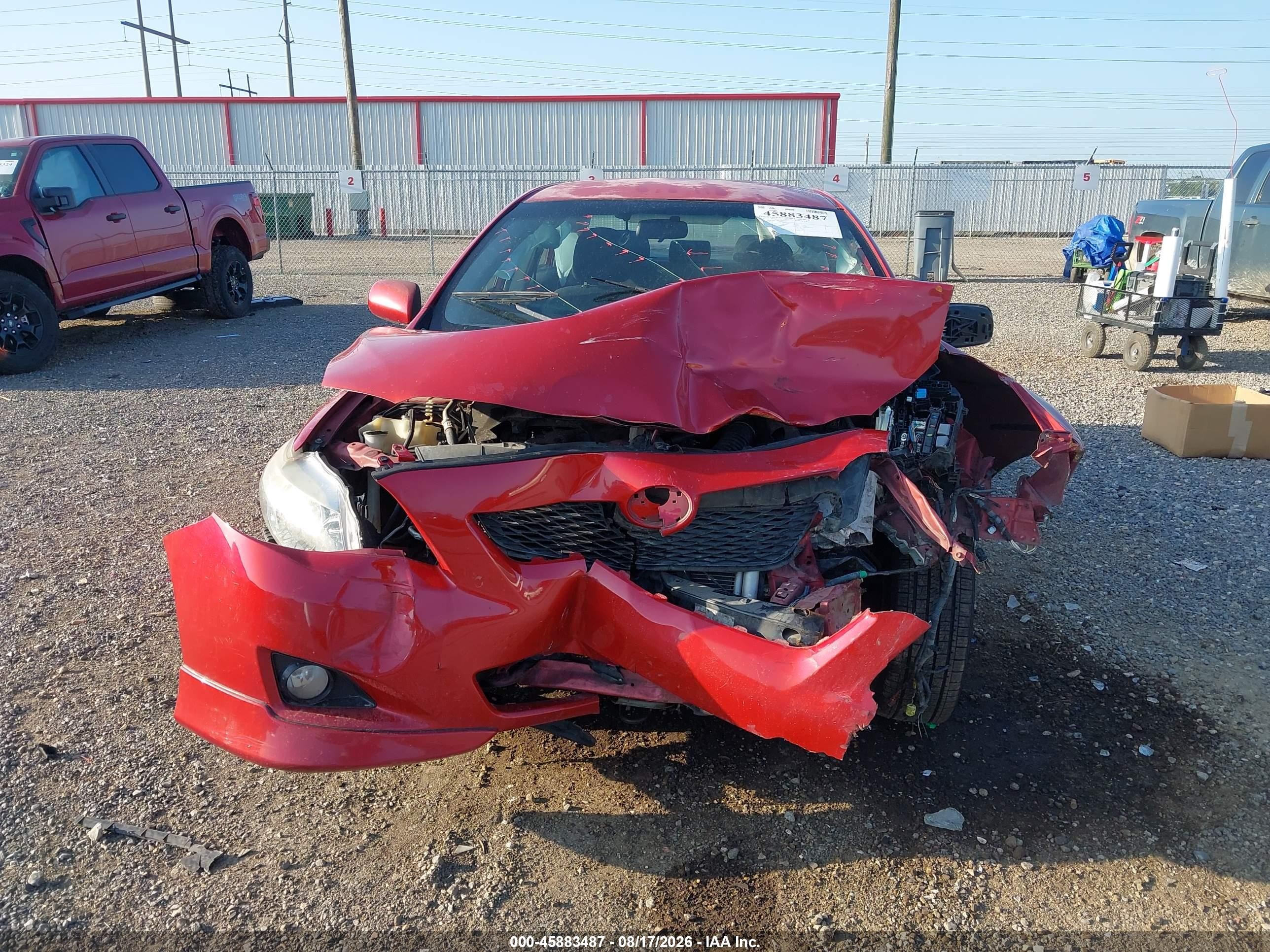 2010 Toyota Corolla S Red vin: 2T1BU4EE5AC503362
