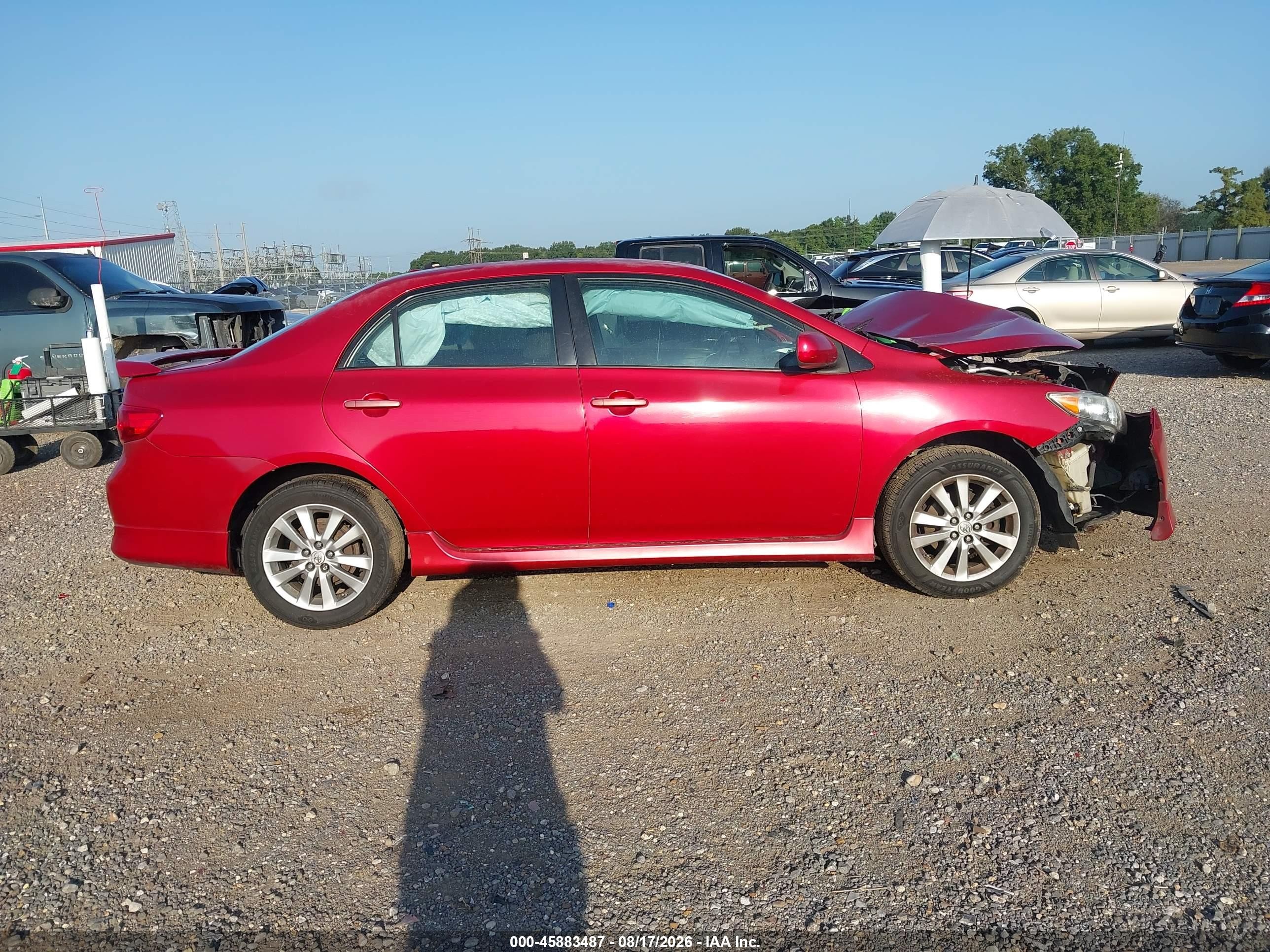 2010 Toyota Corolla S Red vin: 2T1BU4EE5AC503362