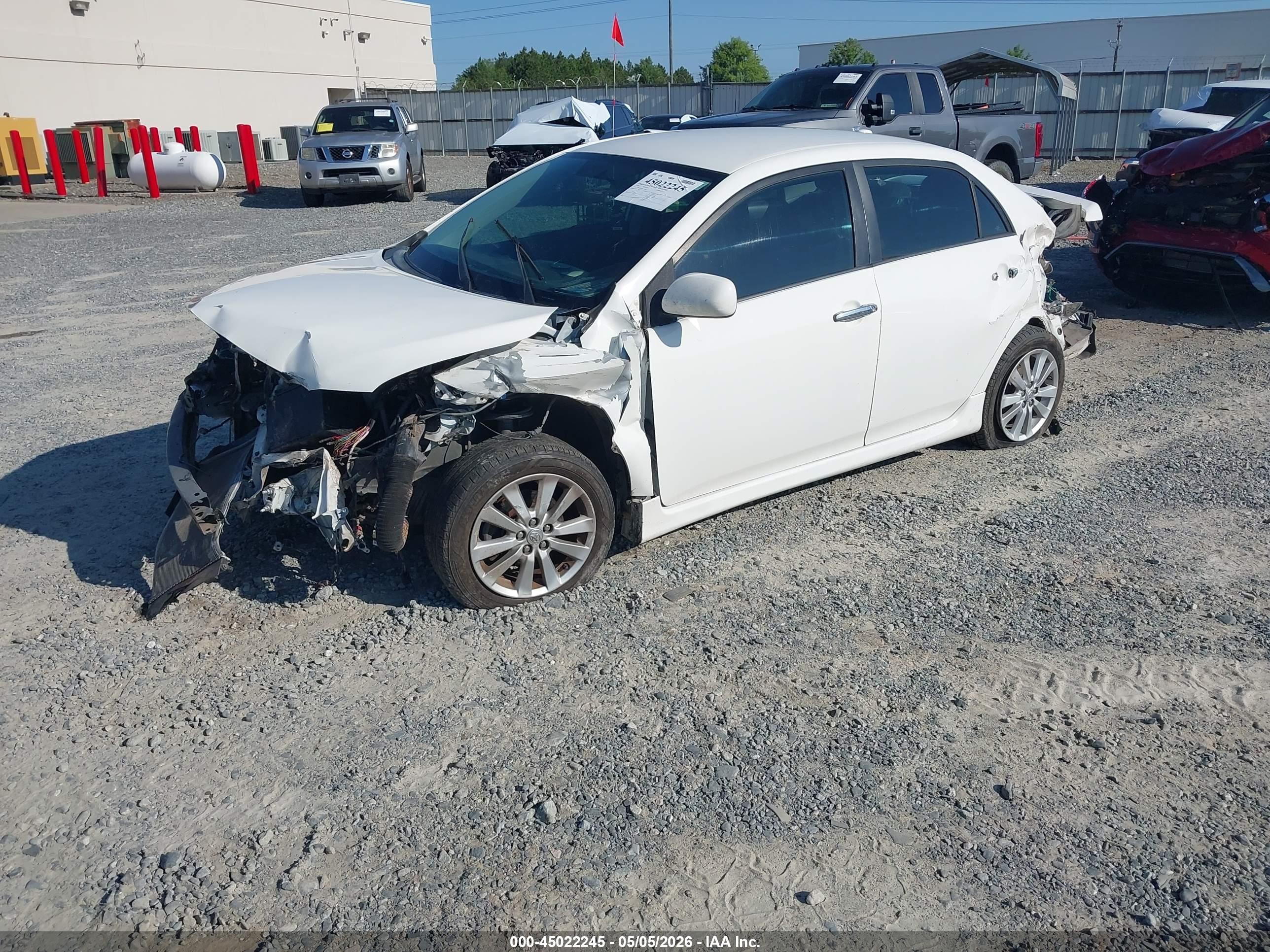 2010 Toyota Corolla S White vin: 2T1BU4EE5AC504107
