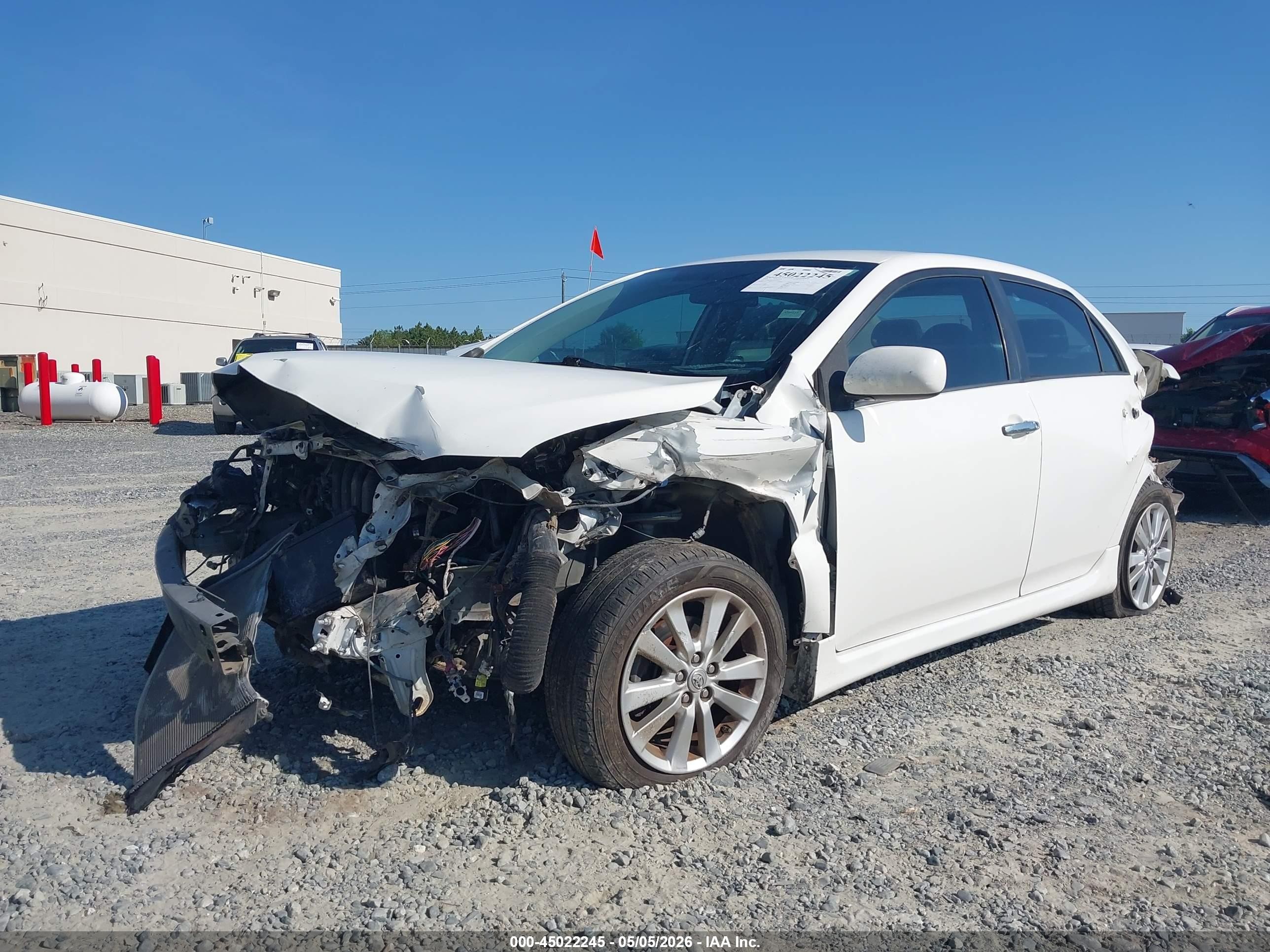 2010 Toyota Corolla S White vin: 2T1BU4EE5AC504107