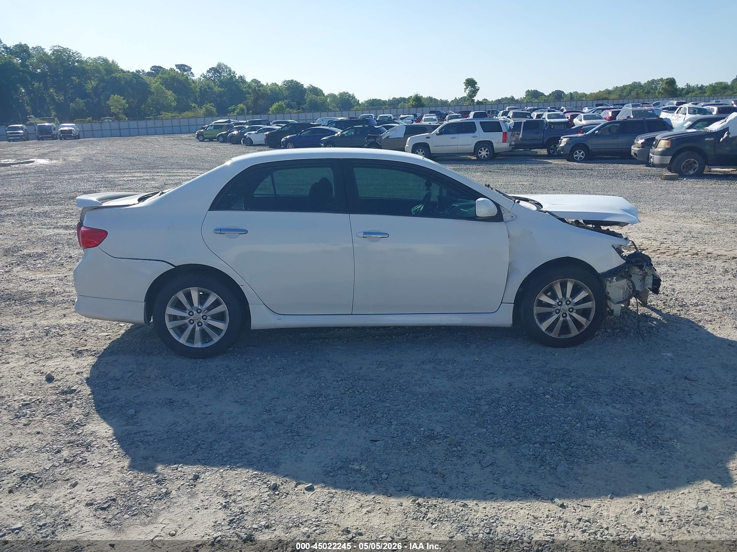 2010 Toyota Corolla S White vin: 2T1BU4EE5AC504107