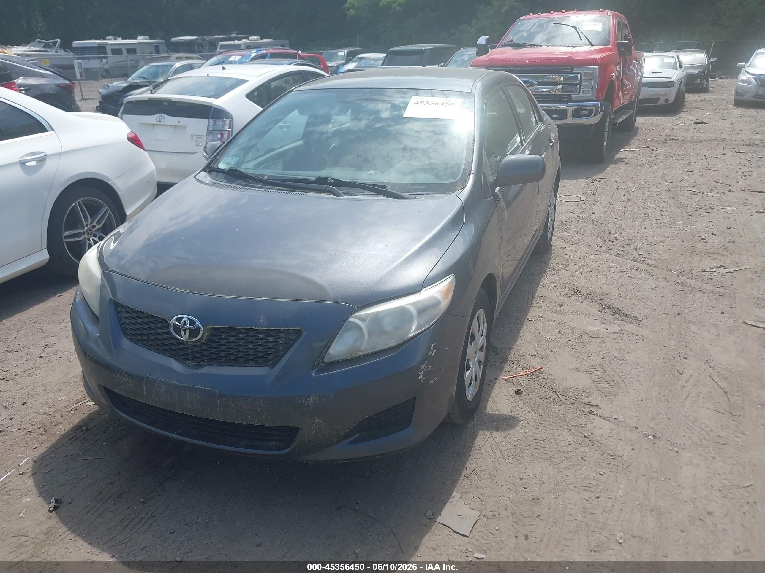2010 Toyota Corolla Le Gray vin: 2T1BU4EE5AC514118