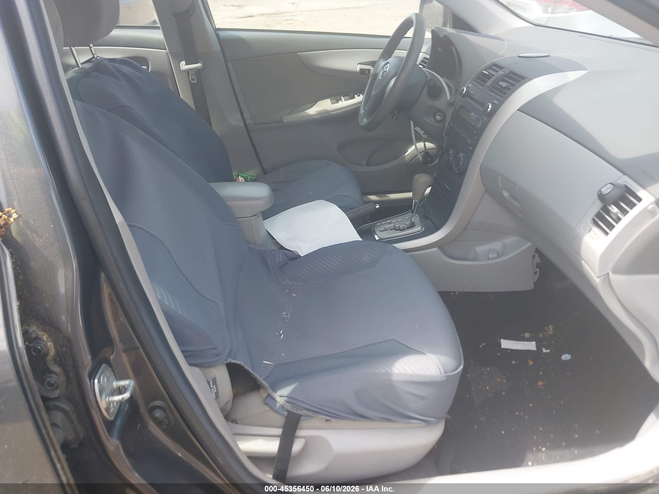 2010 Toyota Corolla Le Gray vin: 2T1BU4EE5AC514118