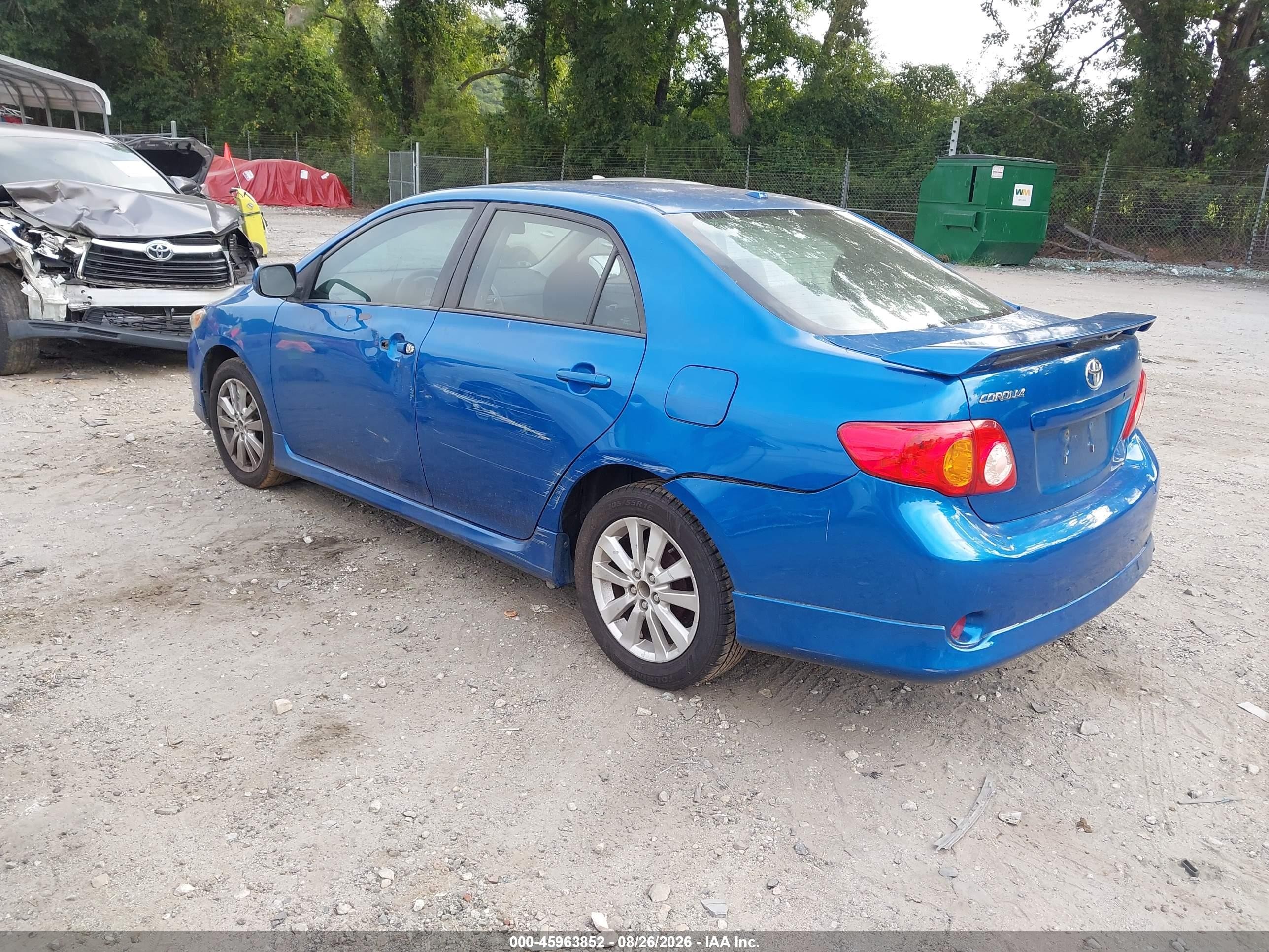 2010 Toyota Corolla S Blue vin: 2T1BU4EE5AC514653