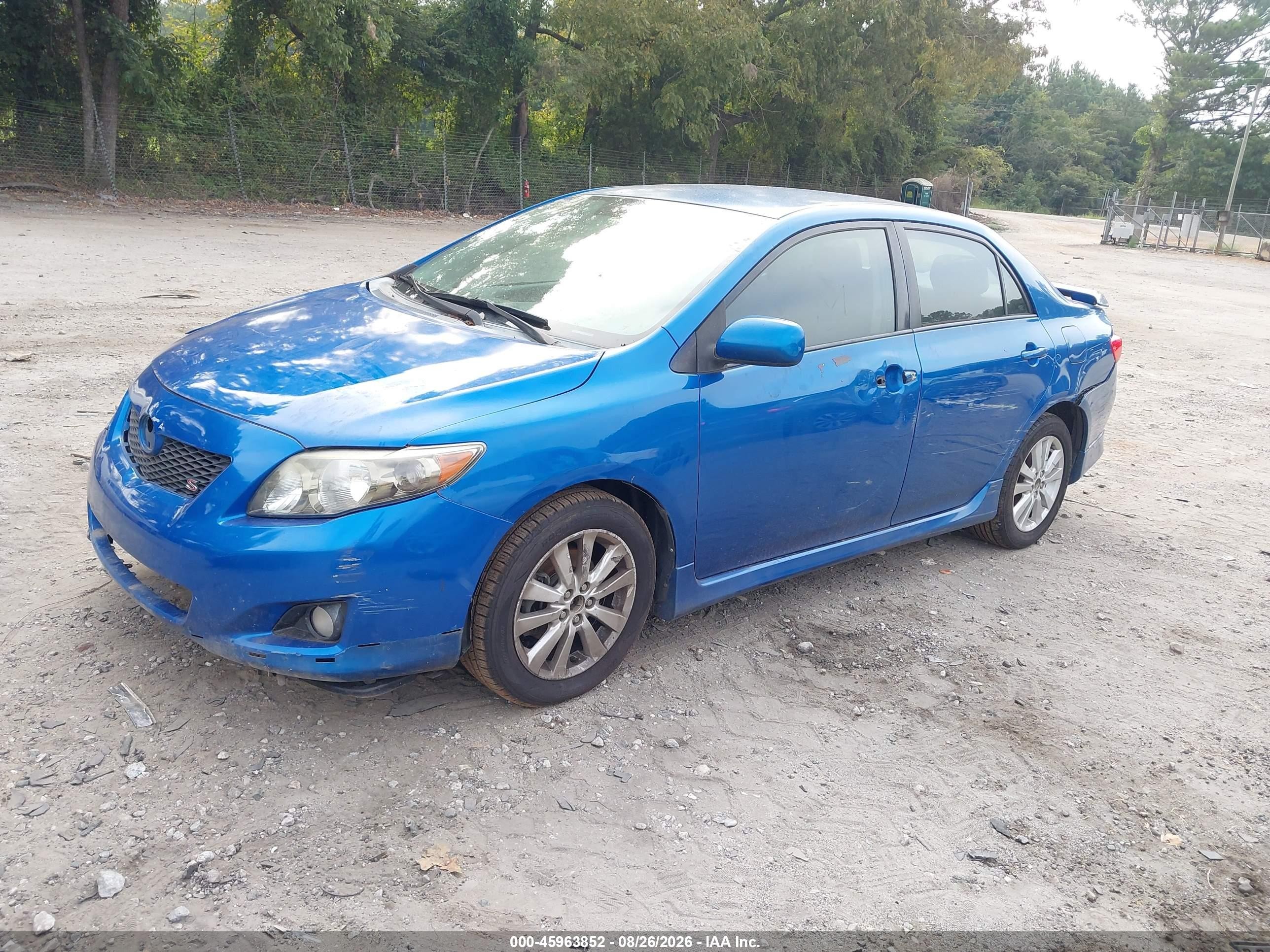 2010 Toyota Corolla S Blue vin: 2T1BU4EE5AC514653