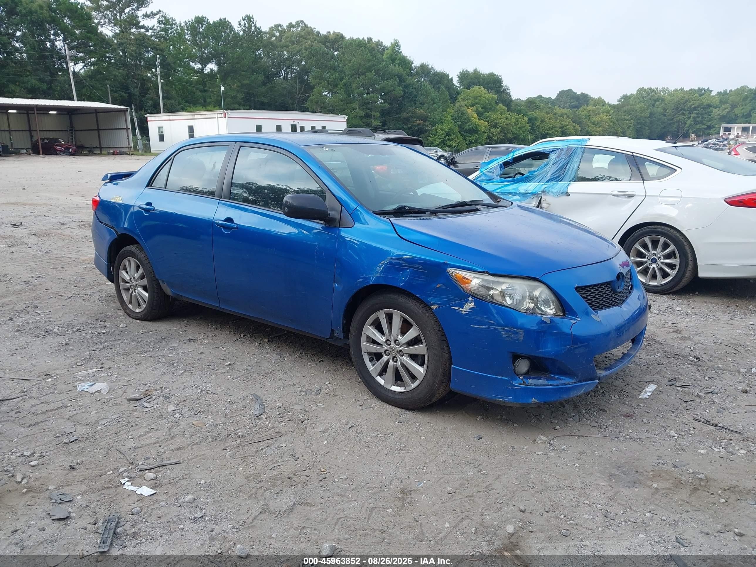 2010 Toyota Corolla S Blue vin: 2T1BU4EE5AC514653