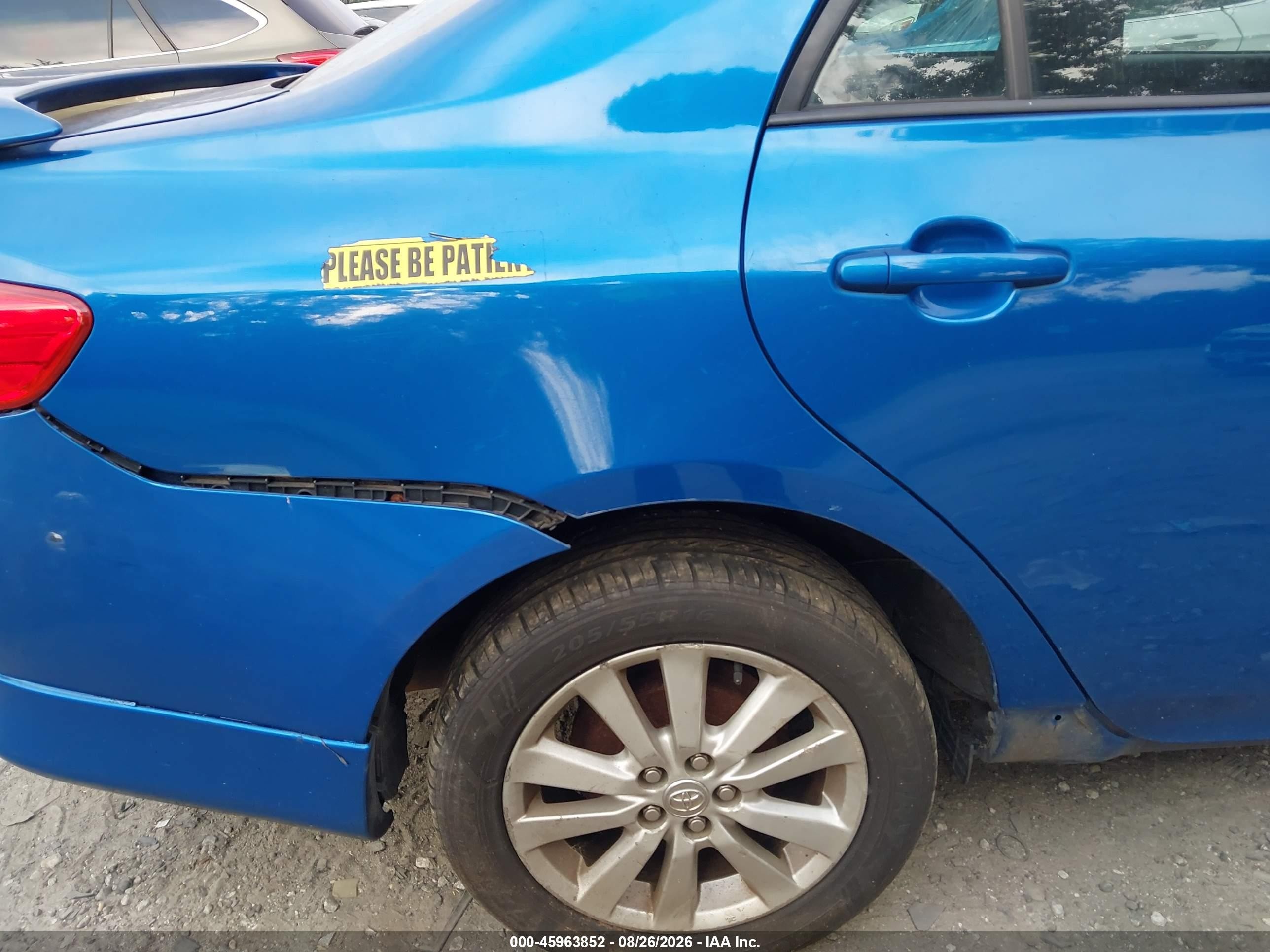 2010 Toyota Corolla S Blue vin: 2T1BU4EE5AC514653
