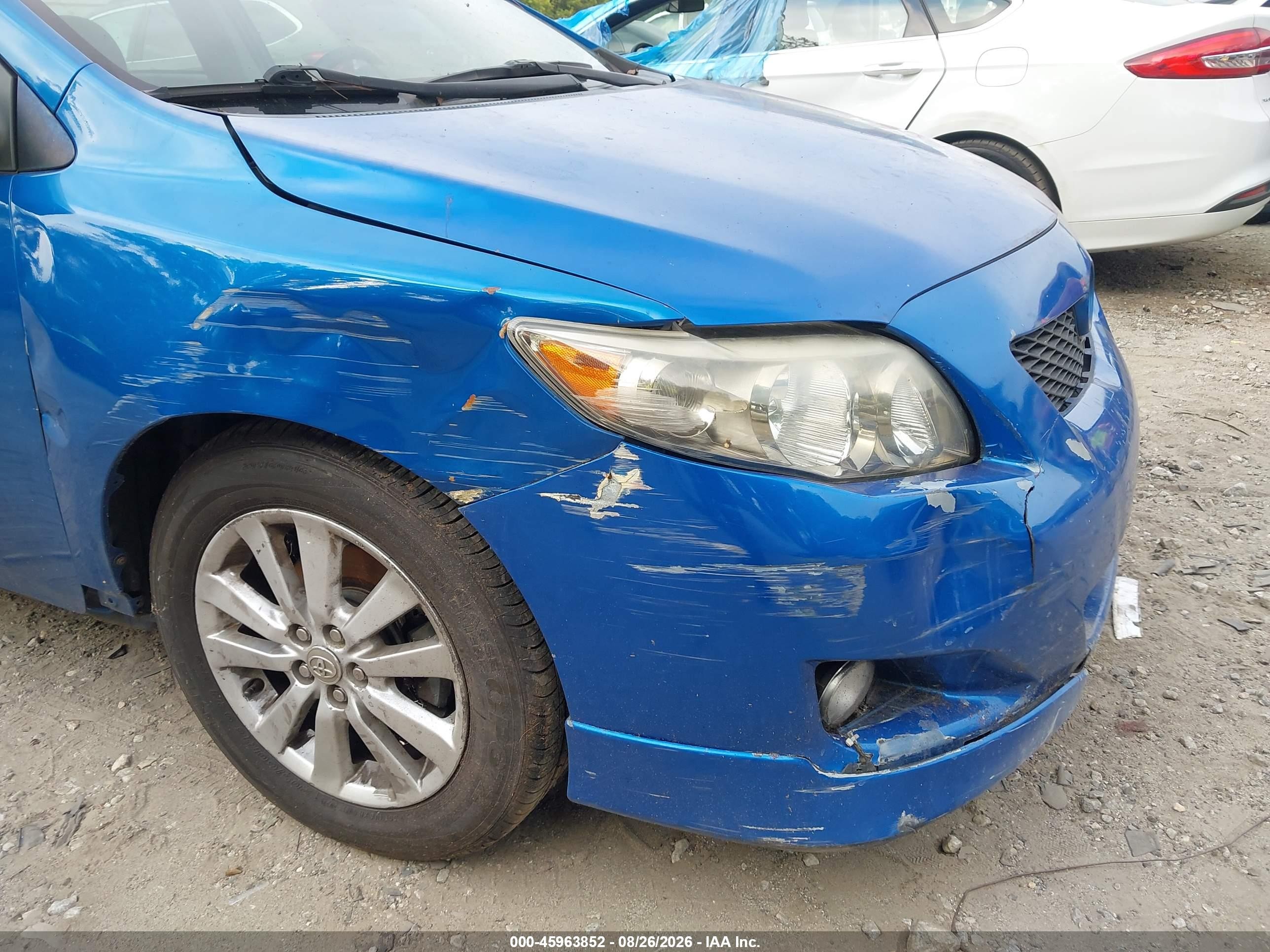 2010 Toyota Corolla S Blue vin: 2T1BU4EE5AC514653