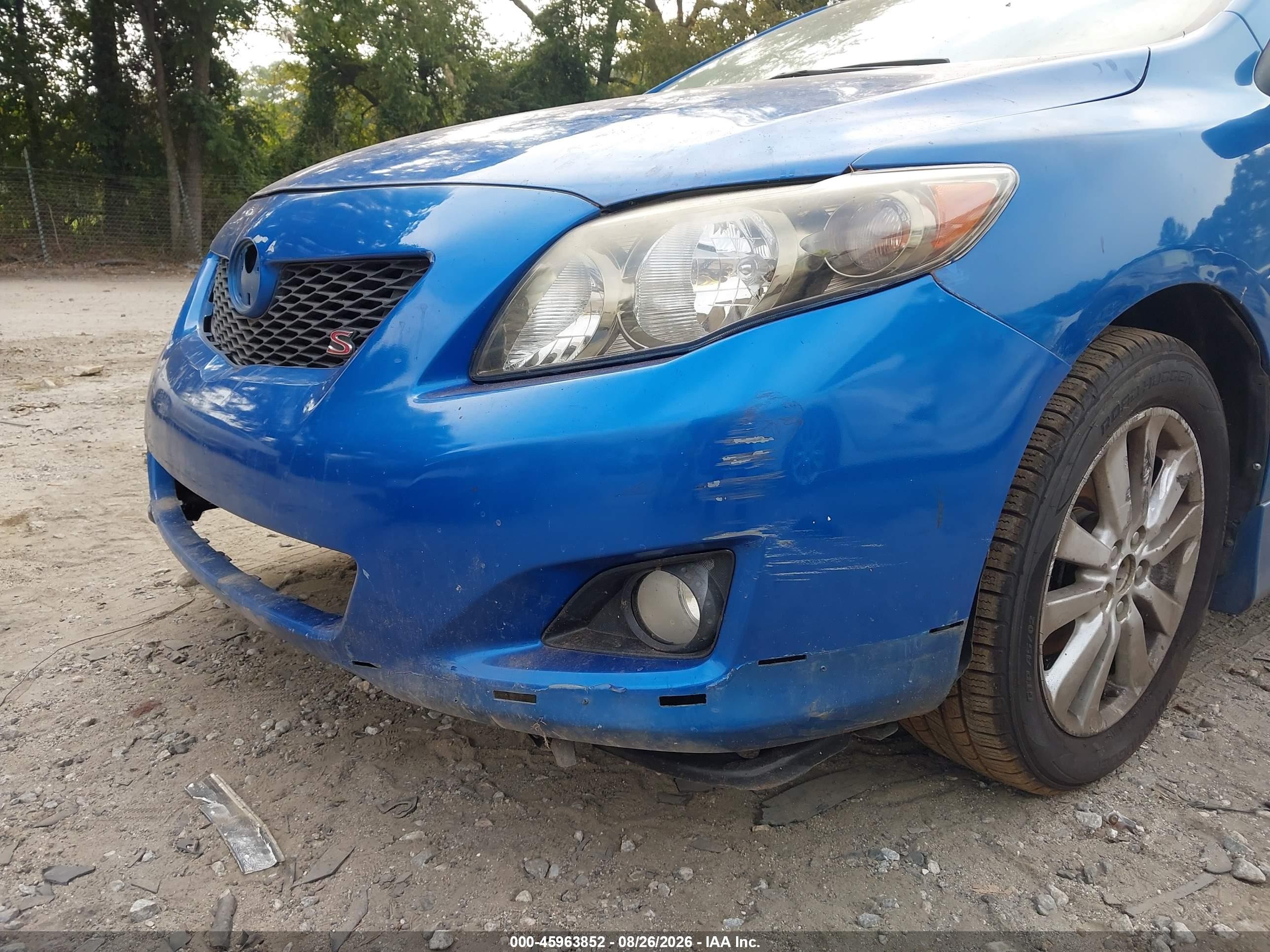 2010 Toyota Corolla S Blue vin: 2T1BU4EE5AC514653