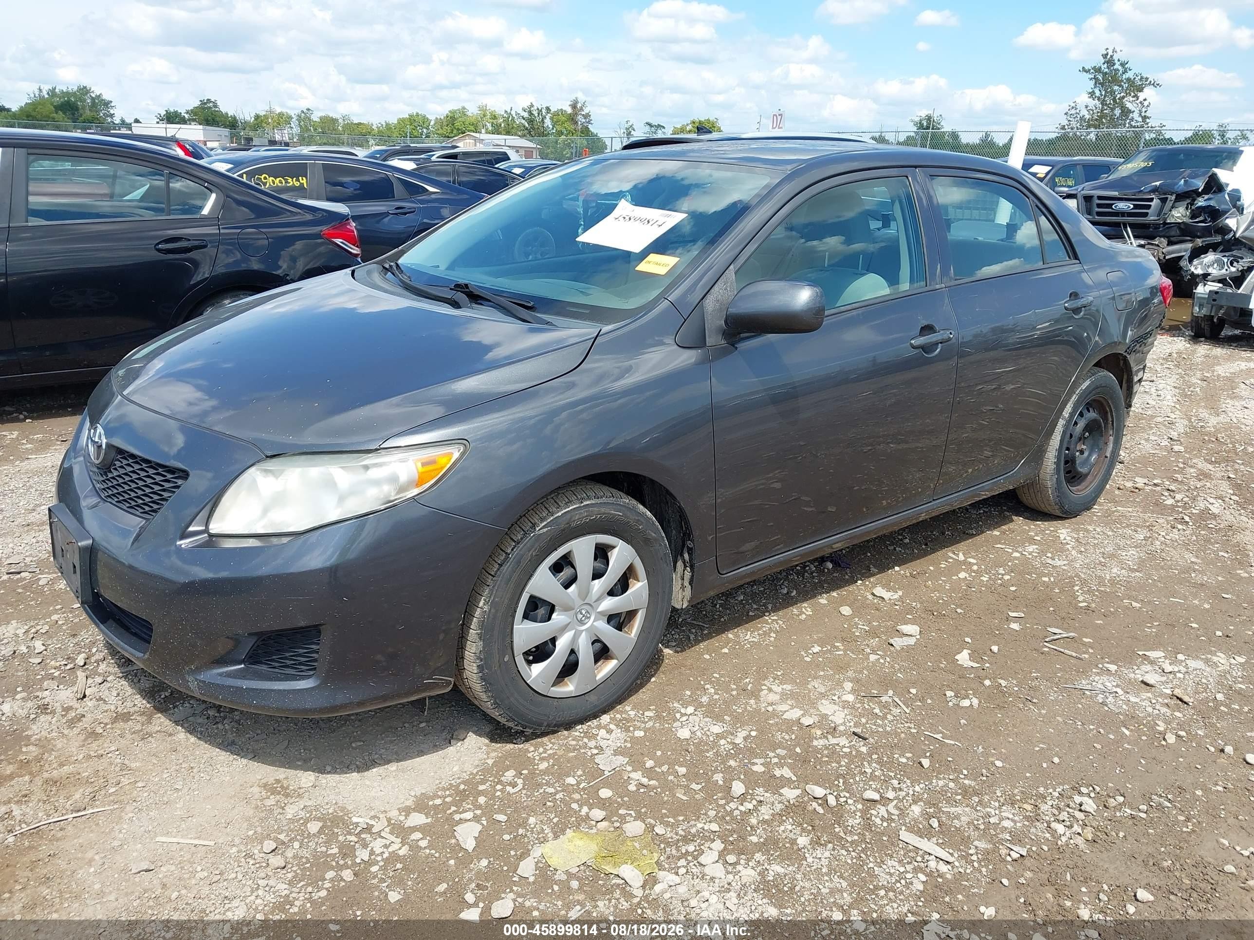 2010 Toyota Corolla Le Gray vin: 2T1BU4EE5AC528892
