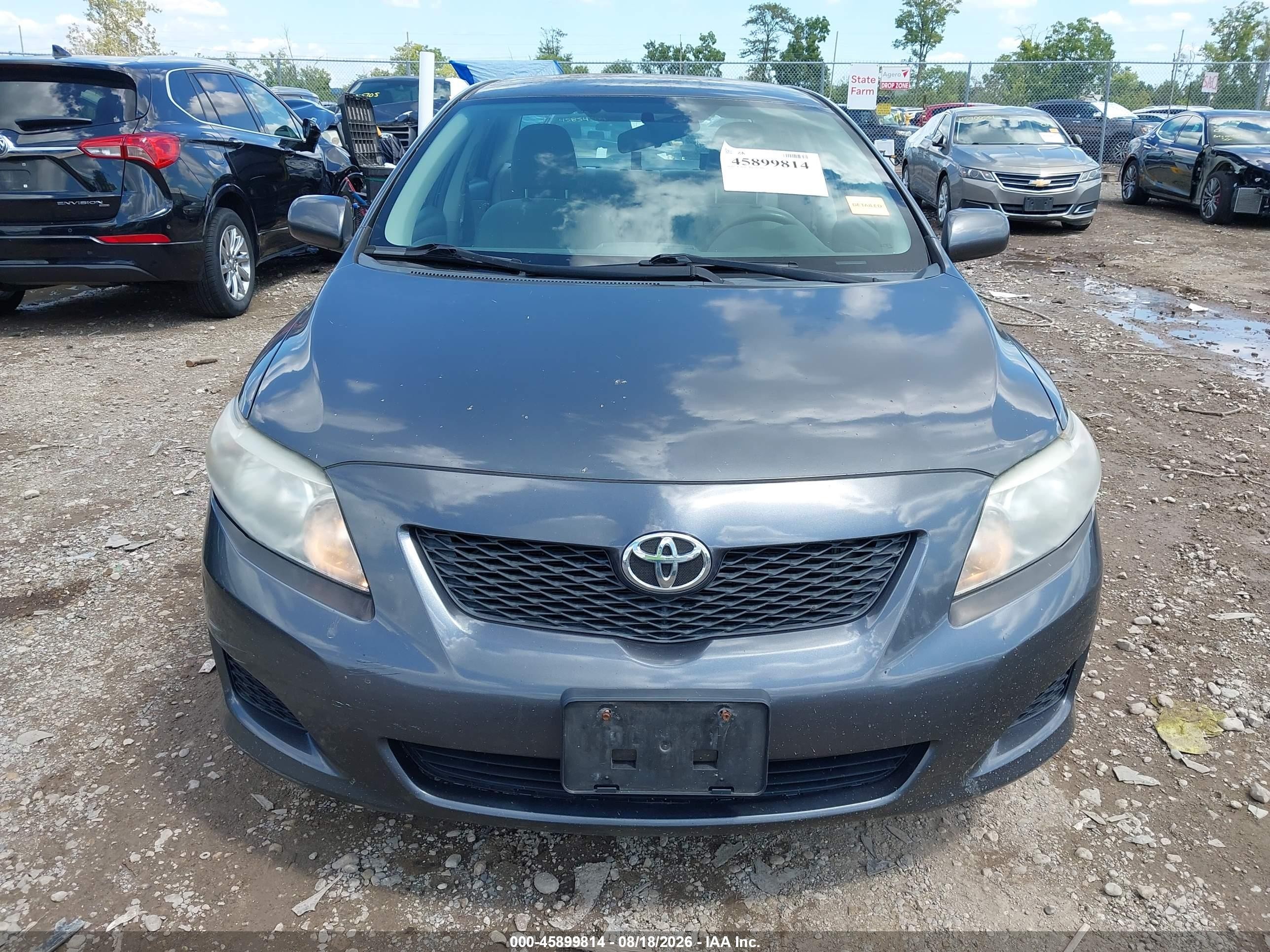 2010 Toyota Corolla Le Gray vin: 2T1BU4EE5AC528892