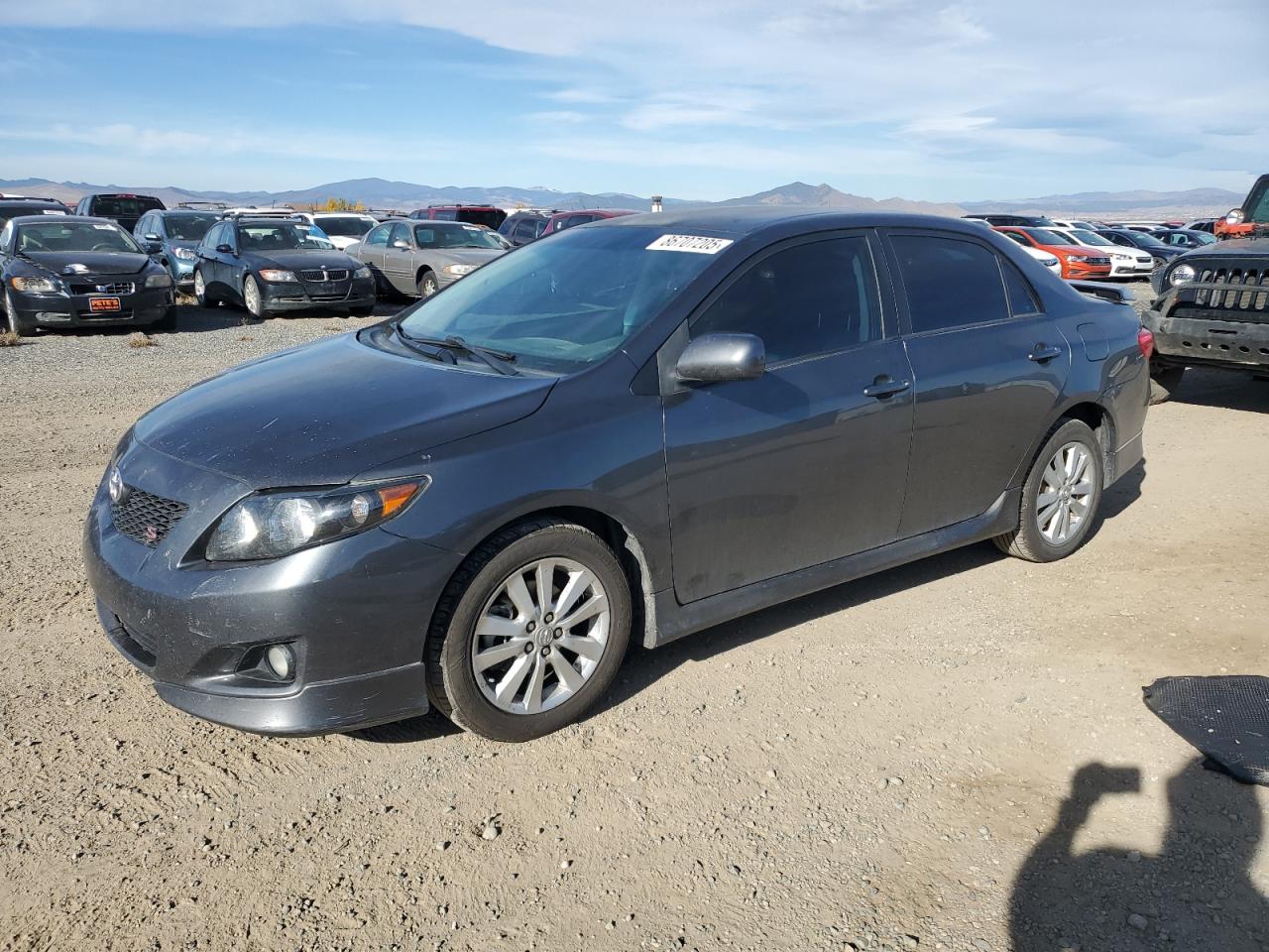 2010 Toyota Corolla S Gray vin: 2T1BU4EE5AC530898