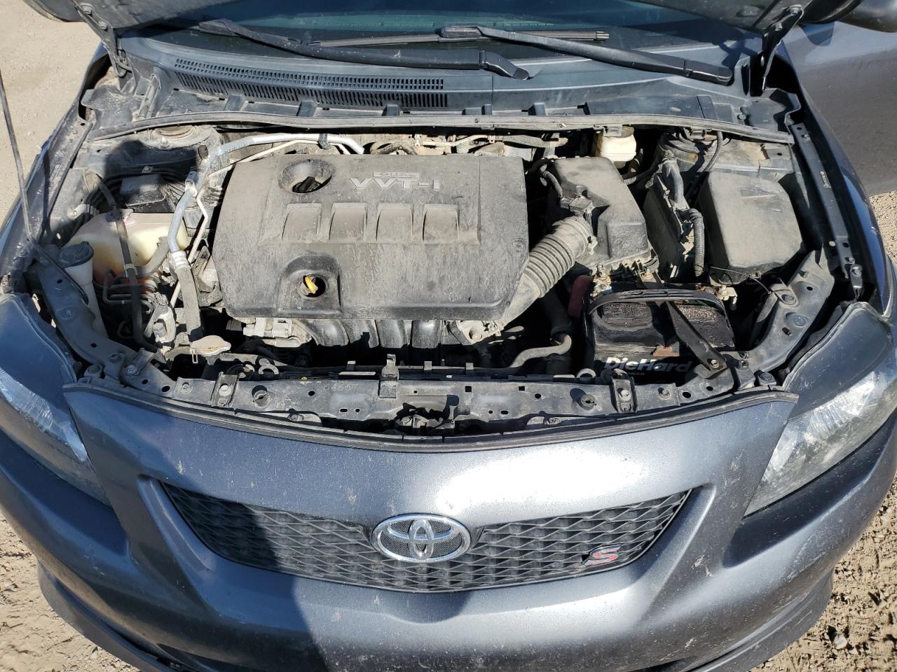 2010 Toyota Corolla S Gray vin: 2T1BU4EE5AC530898