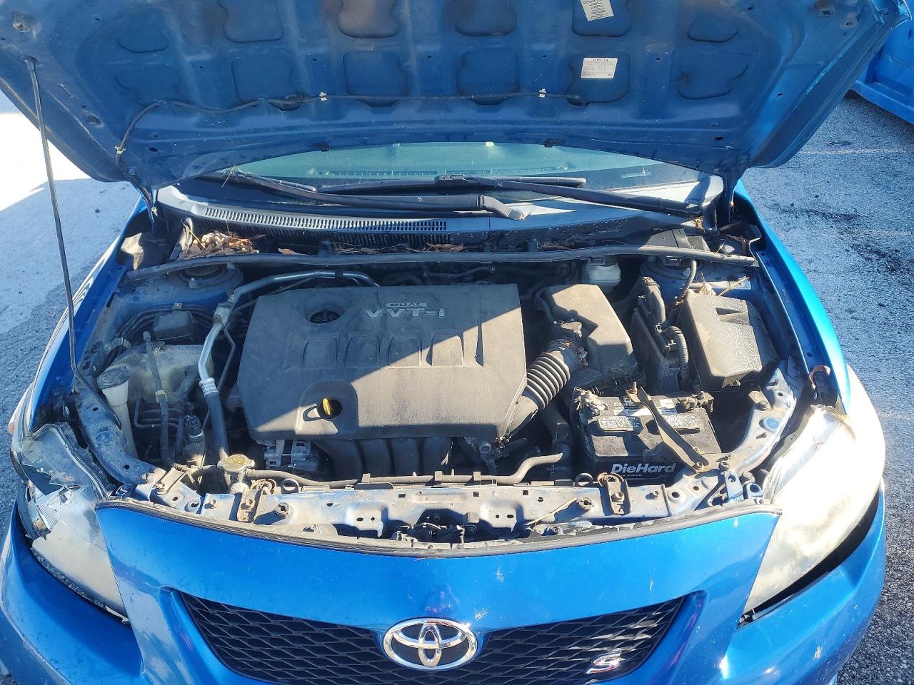 2010 Toyota Corolla S Blue vin: 2T1BU4EE5AC534949