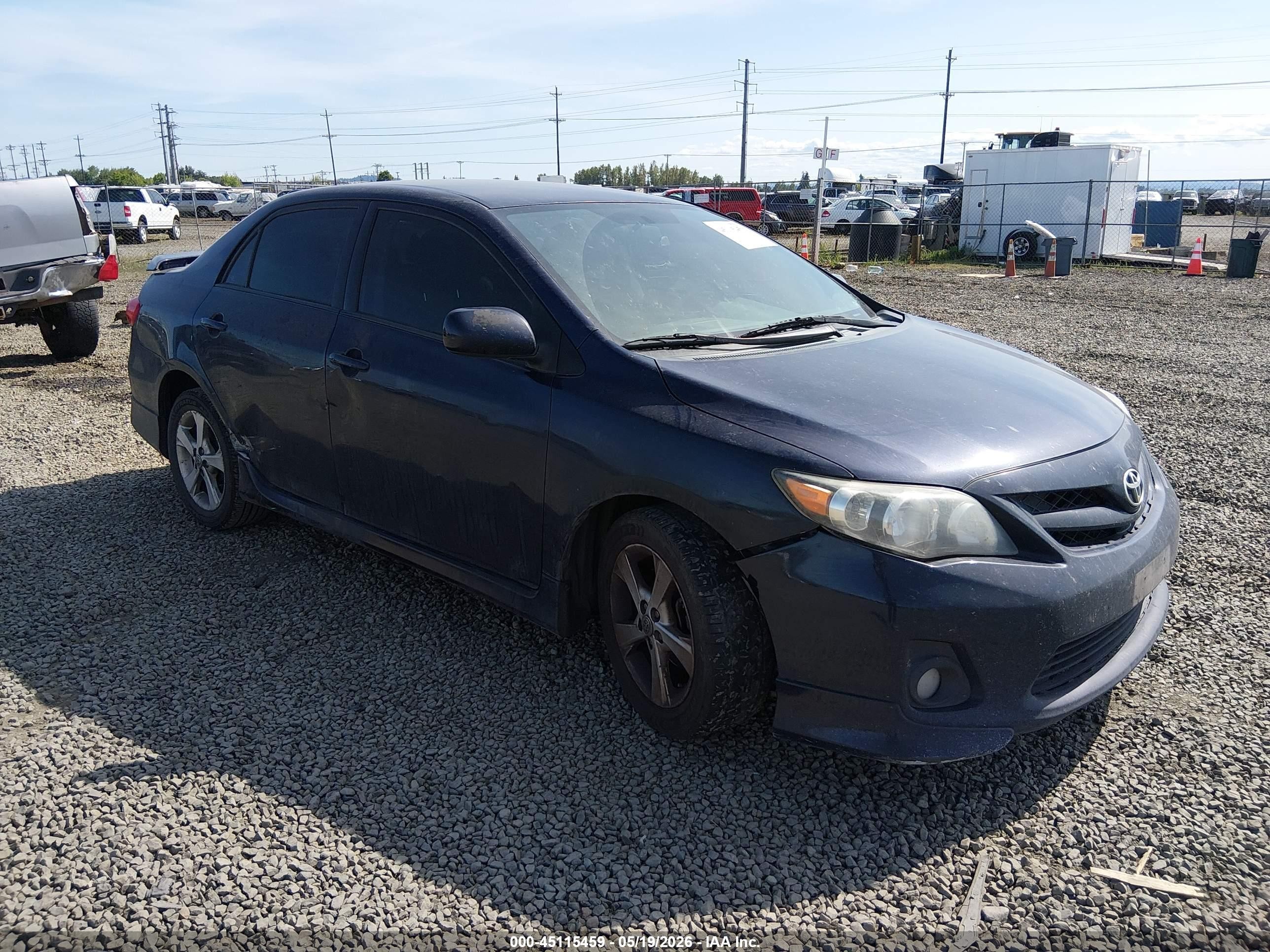2011 Toyota Corolla S Blue vin: 2T1BU4EE5BC559206