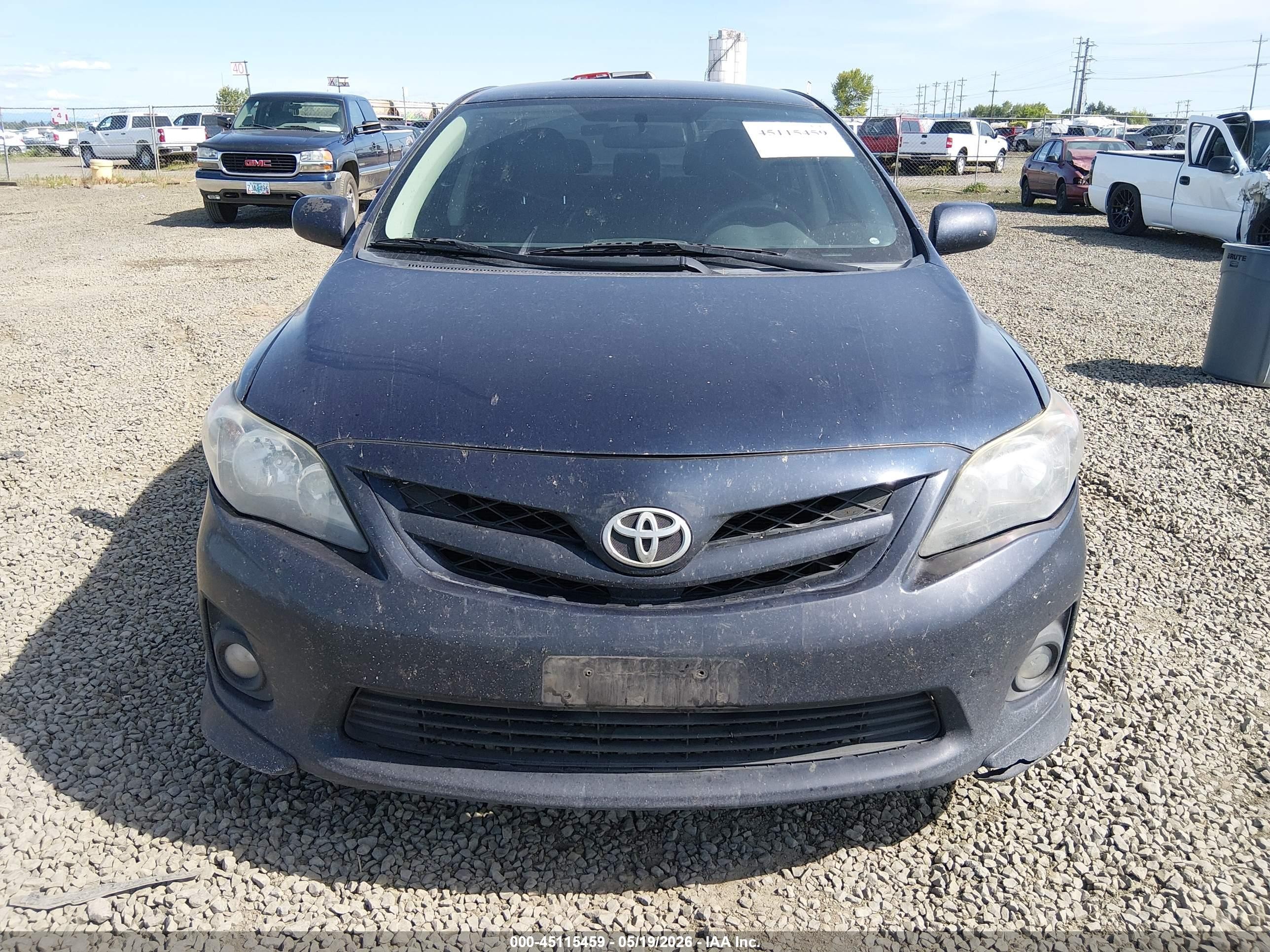 2011 Toyota Corolla S Blue vin: 2T1BU4EE5BC559206