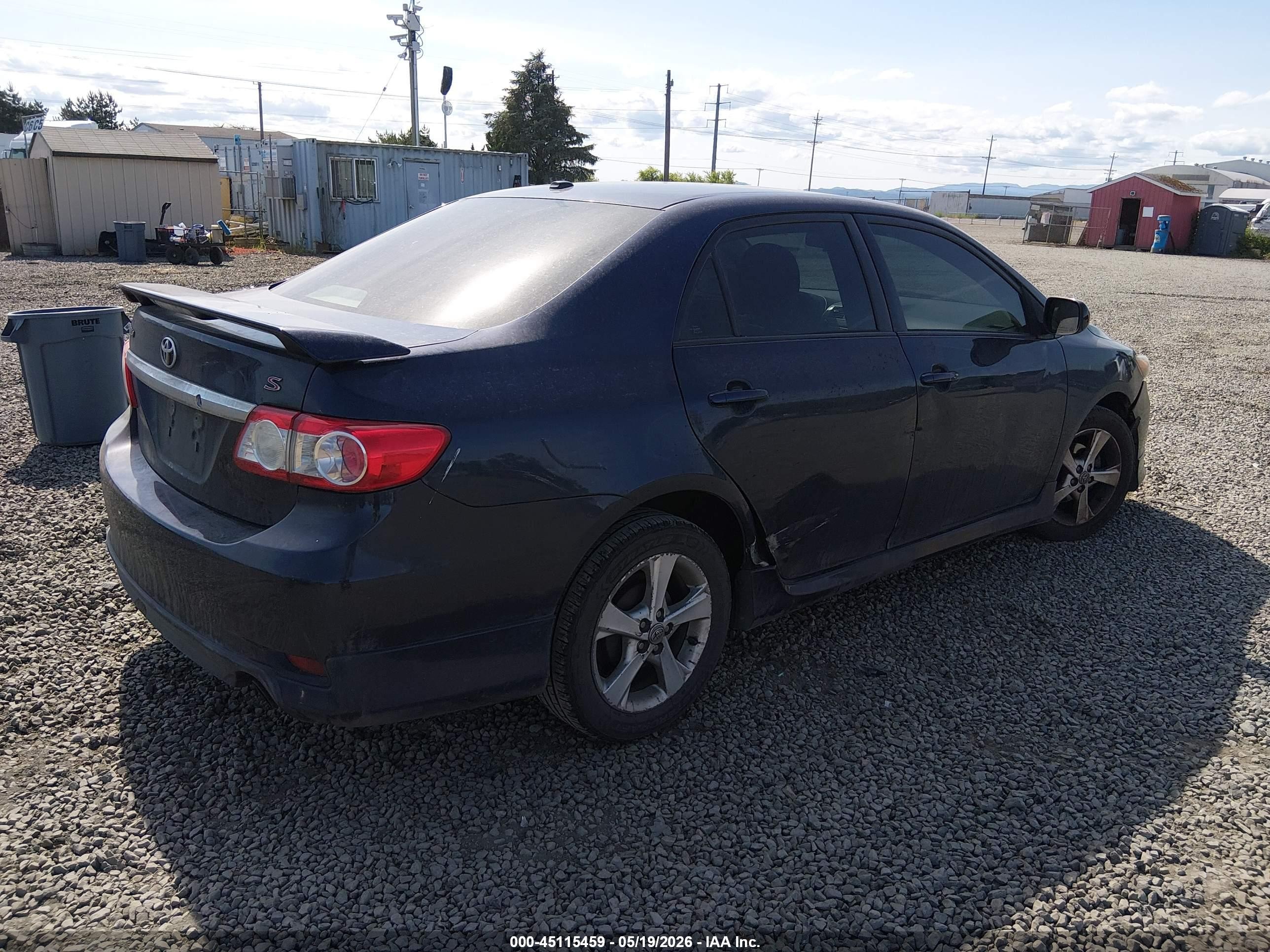 2011 Toyota Corolla S Blue vin: 2T1BU4EE5BC559206
