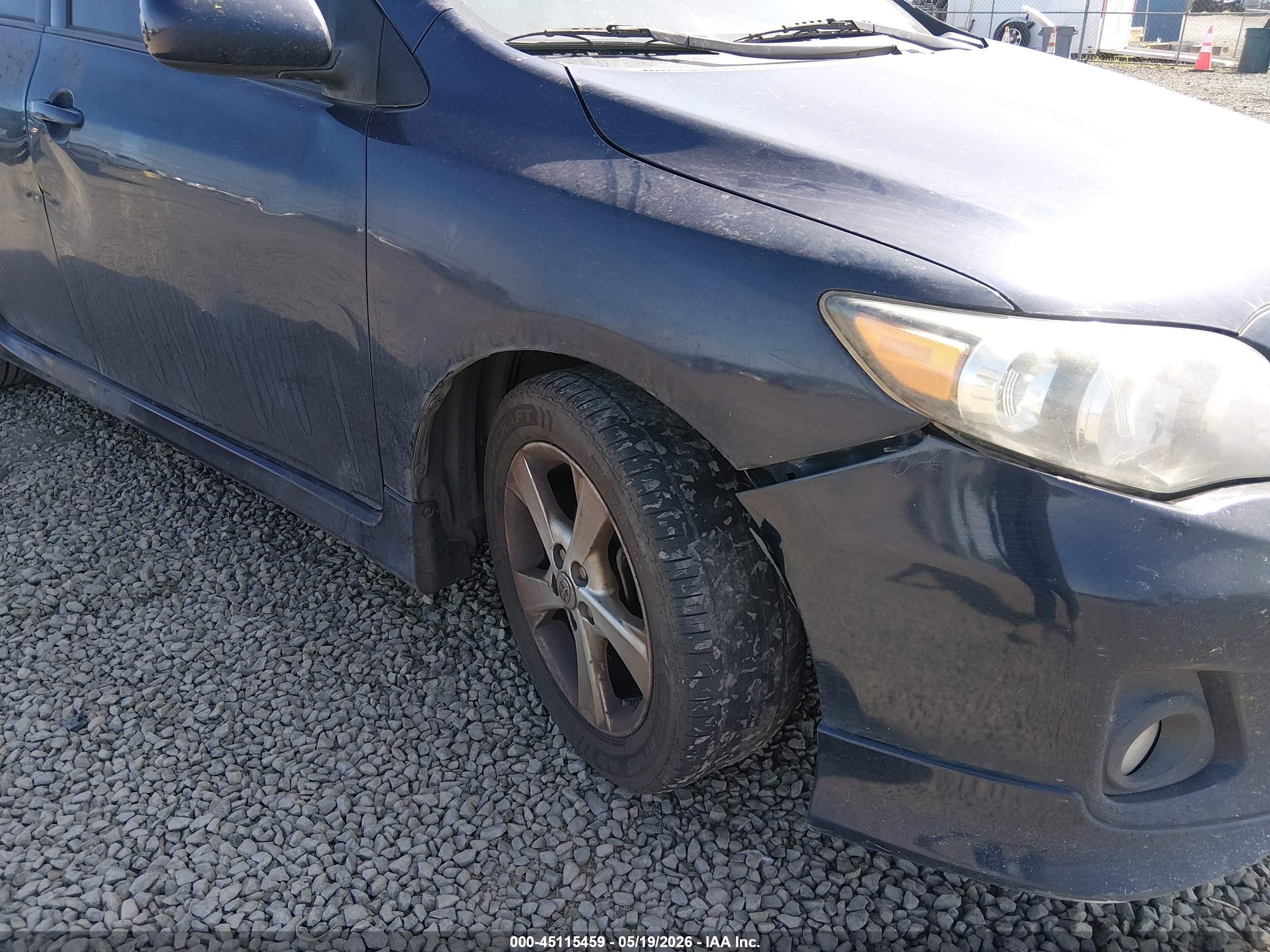 2011 Toyota Corolla S Blue vin: 2T1BU4EE5BC559206