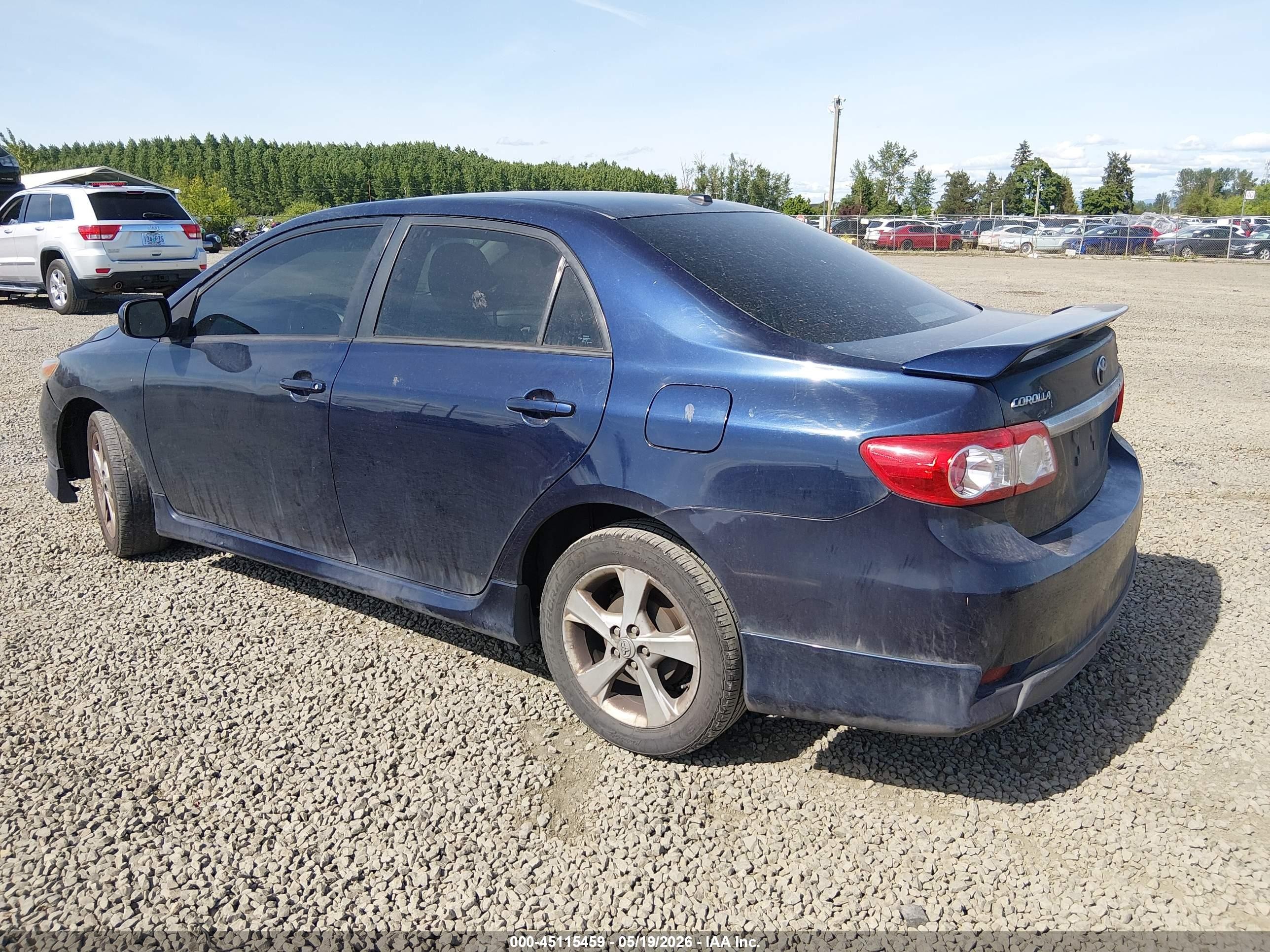2011 Toyota Corolla S Blue vin: 2T1BU4EE5BC559206