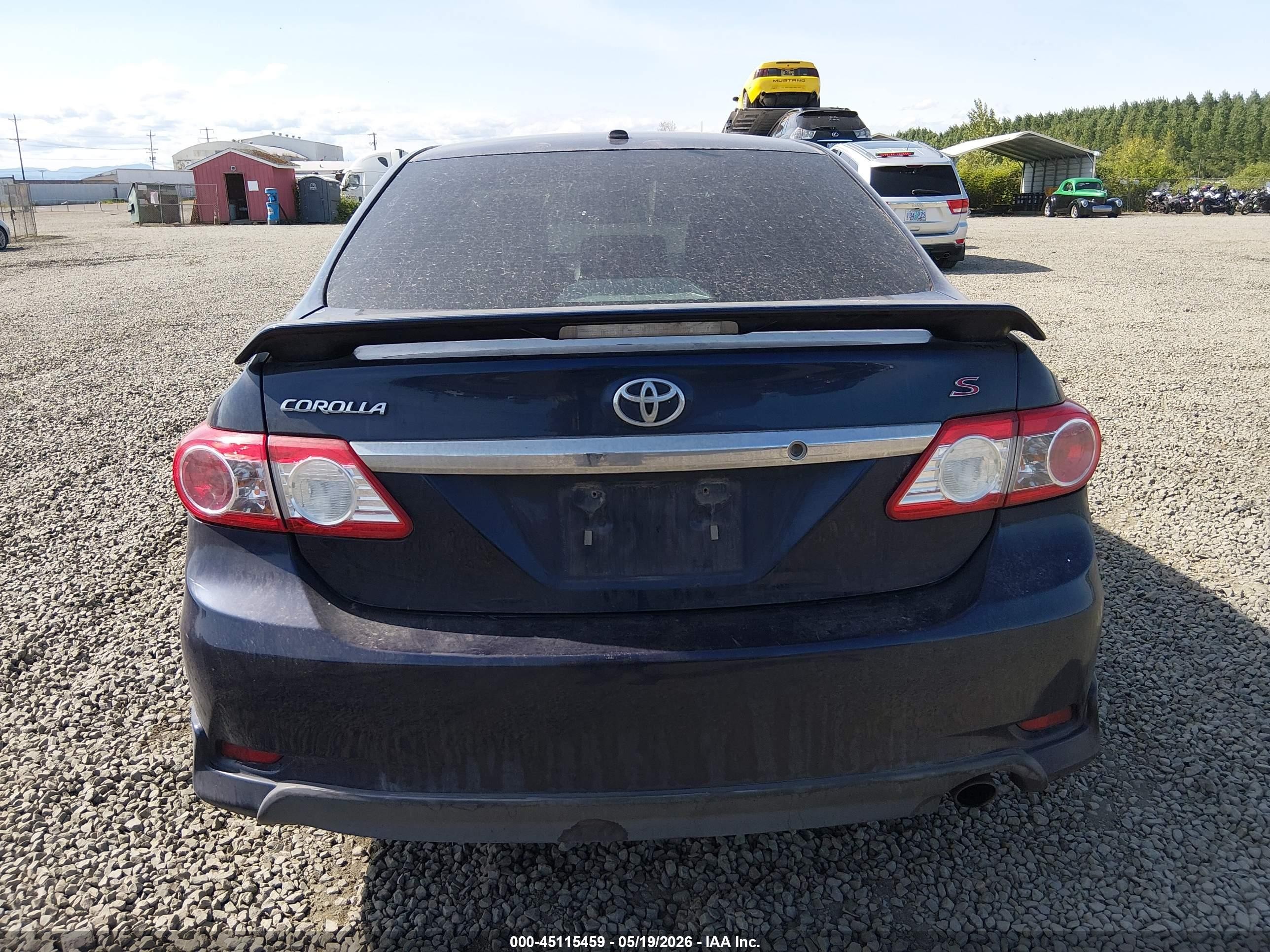 2011 Toyota Corolla S Blue vin: 2T1BU4EE5BC559206