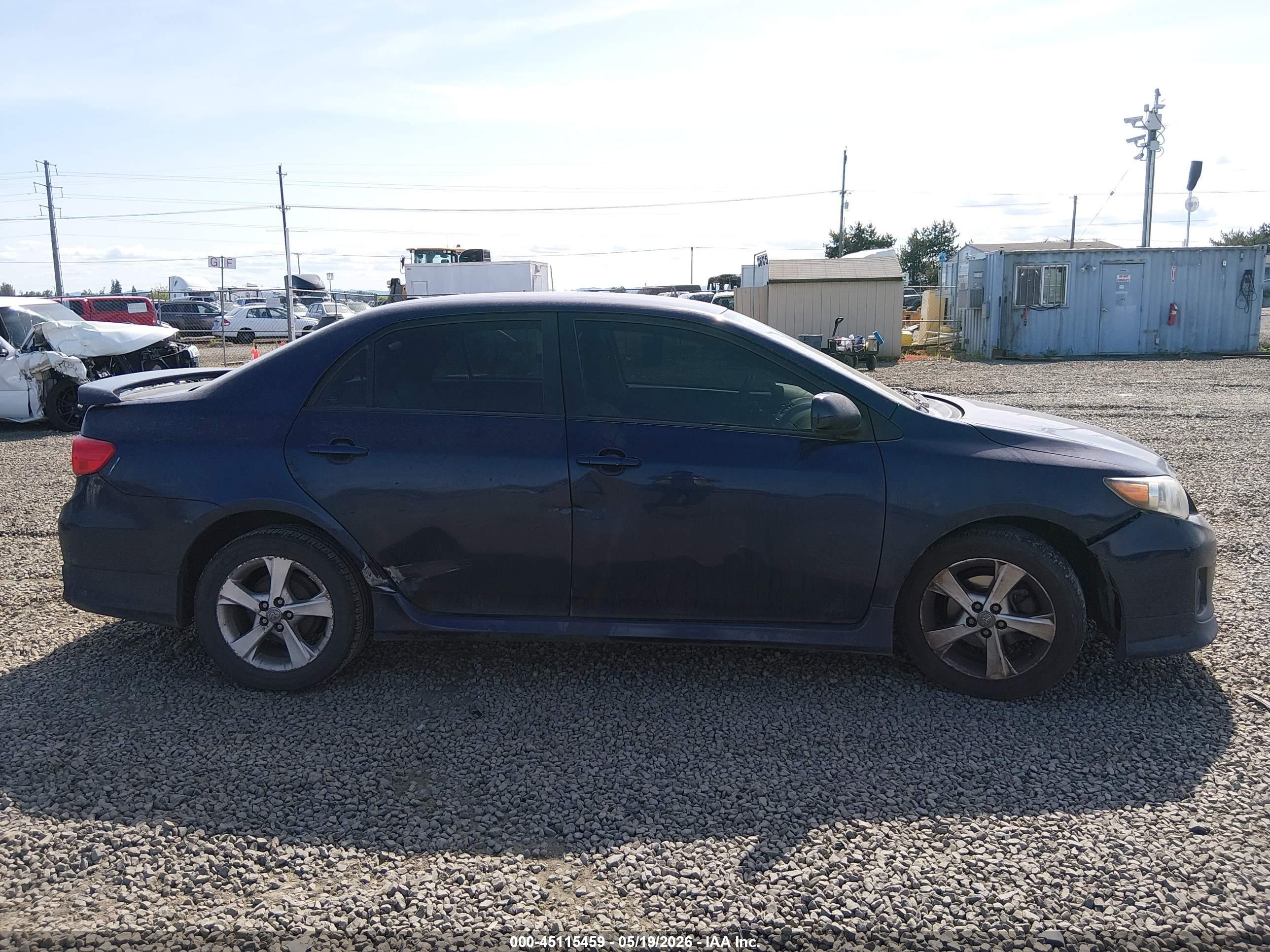 2011 Toyota Corolla S Blue vin: 2T1BU4EE5BC559206