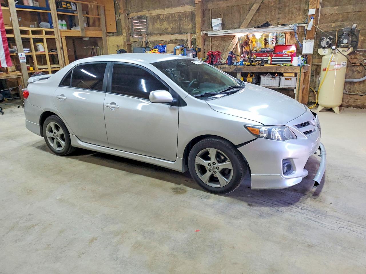 2011 Toyota Corolla S Silver vin: 2T1BU4EE5BC566270