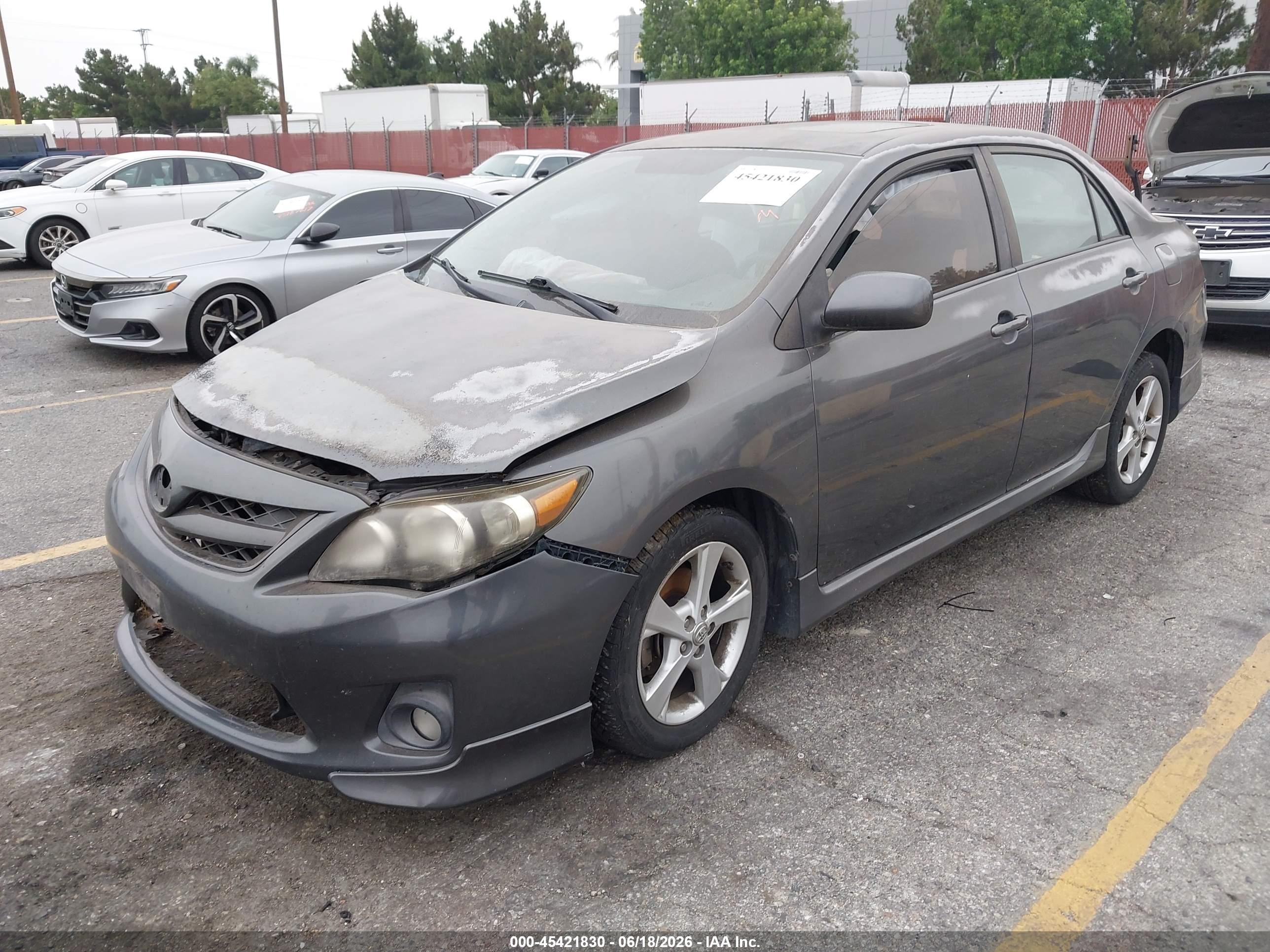 2011 Toyota Corolla S Brown vin: 2T1BU4EE5BC573803