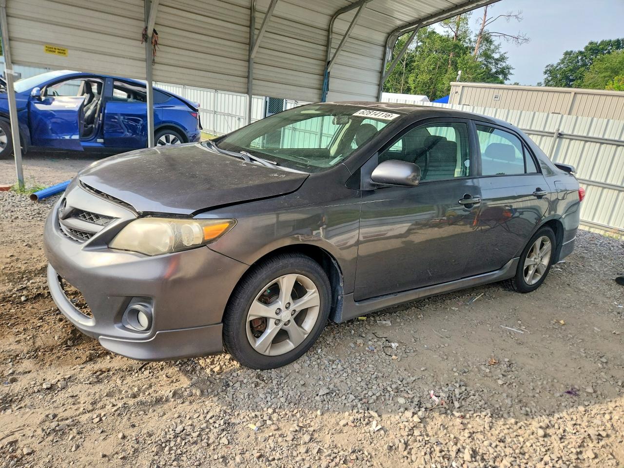 2011 Toyota Corolla S Gray vin: 2T1BU4EE5BC587216