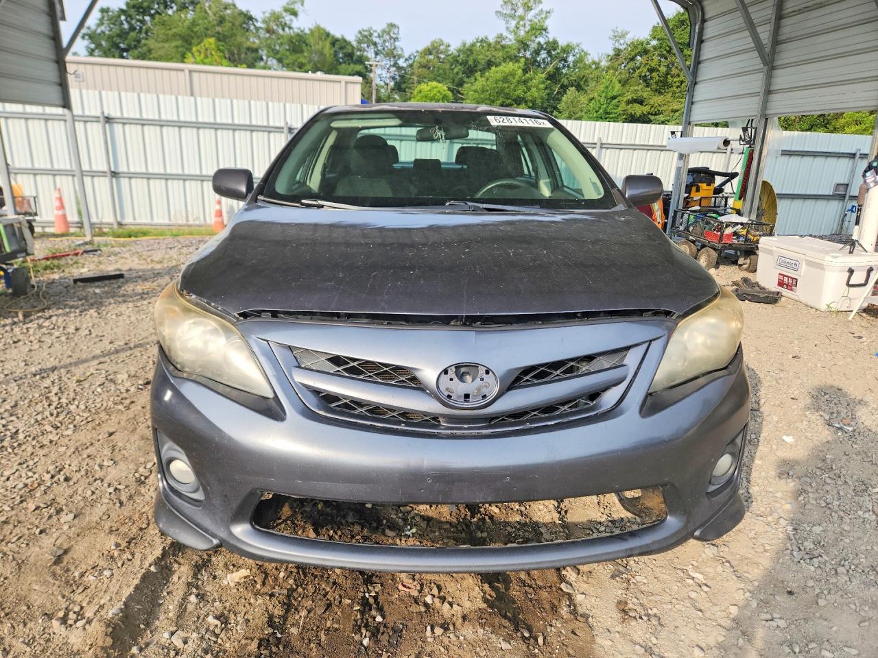 2011 Toyota Corolla S Gray vin: 2T1BU4EE5BC587216