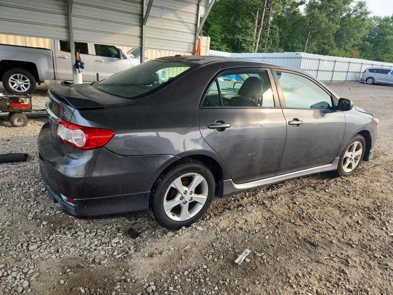 2011 Toyota Corolla S Gray vin: 2T1BU4EE5BC587216