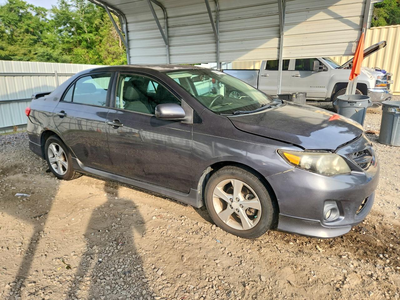 2011 Toyota Corolla S Gray vin: 2T1BU4EE5BC587216