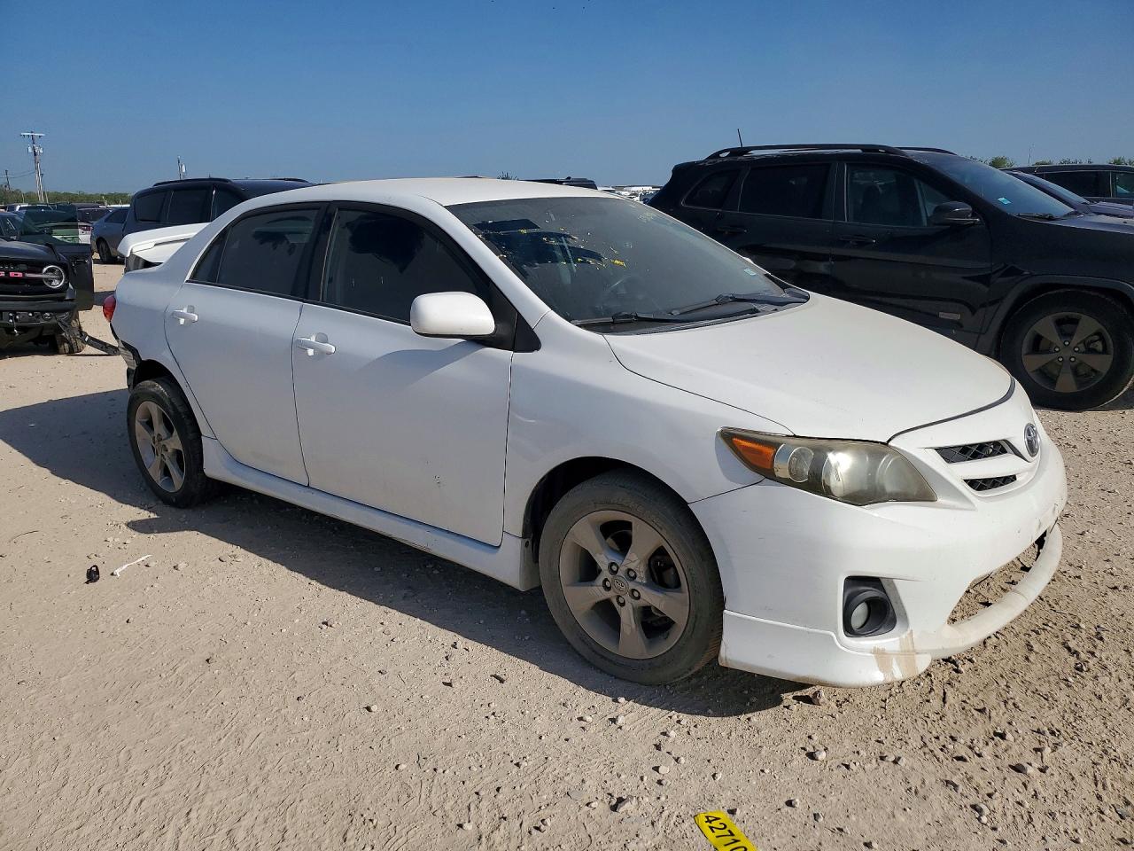 2011 Toyota Corolla S White vin: 2T1BU4EE5BC595459