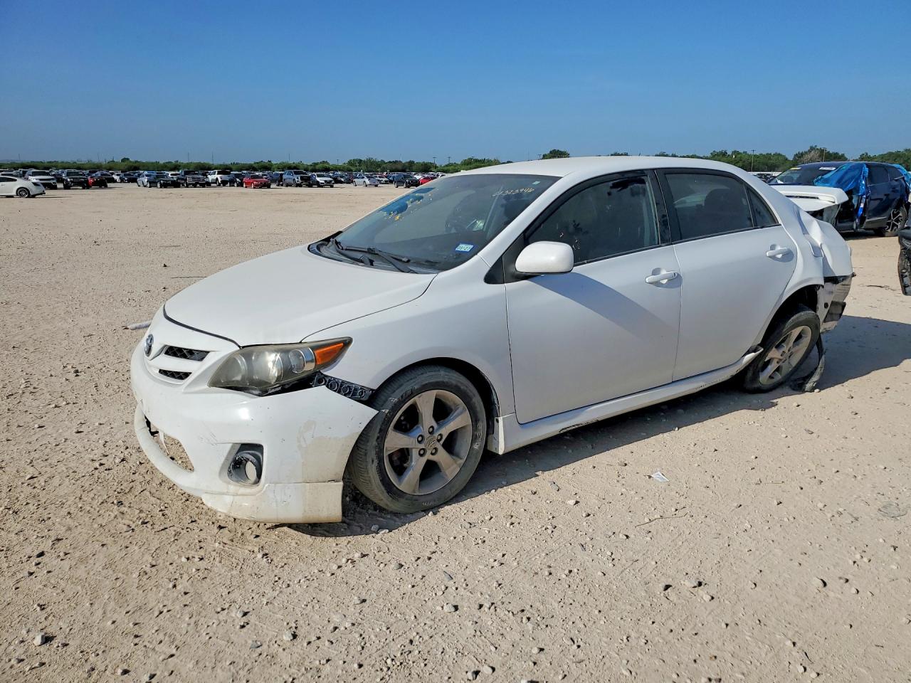 2011 Toyota Corolla S White vin: 2T1BU4EE5BC595459